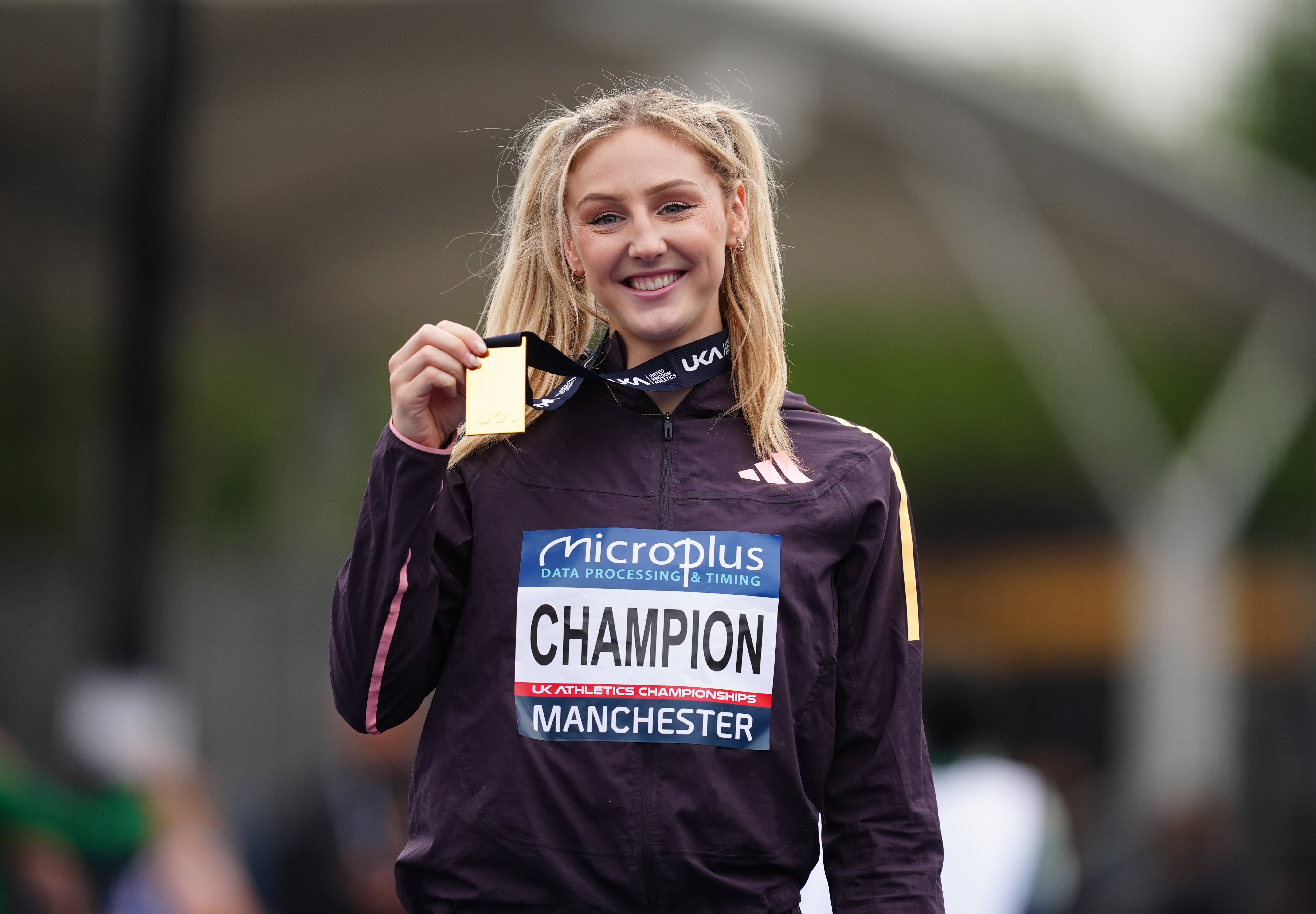 Molly Caudery took victory in the pole vault (David Davies/PA).