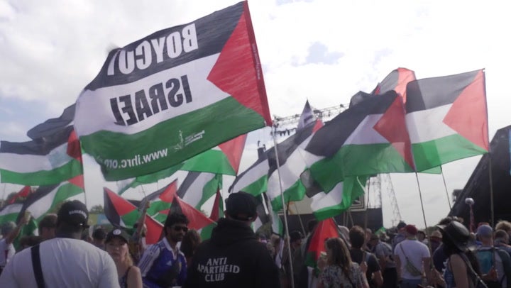 <p>From Palestine to Gail Platt - The flags of Glastonbury 2024.</p>