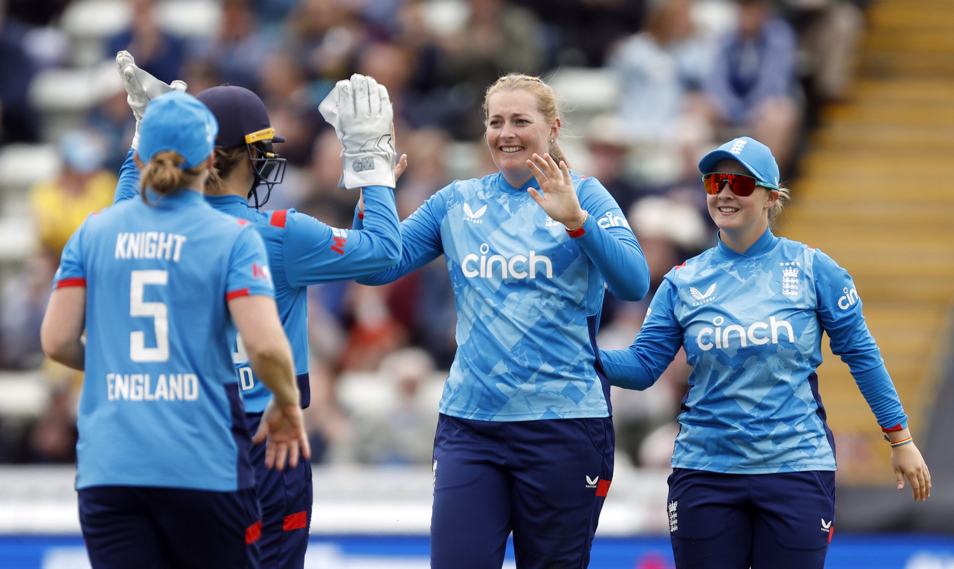 England celebrated an impressive series win