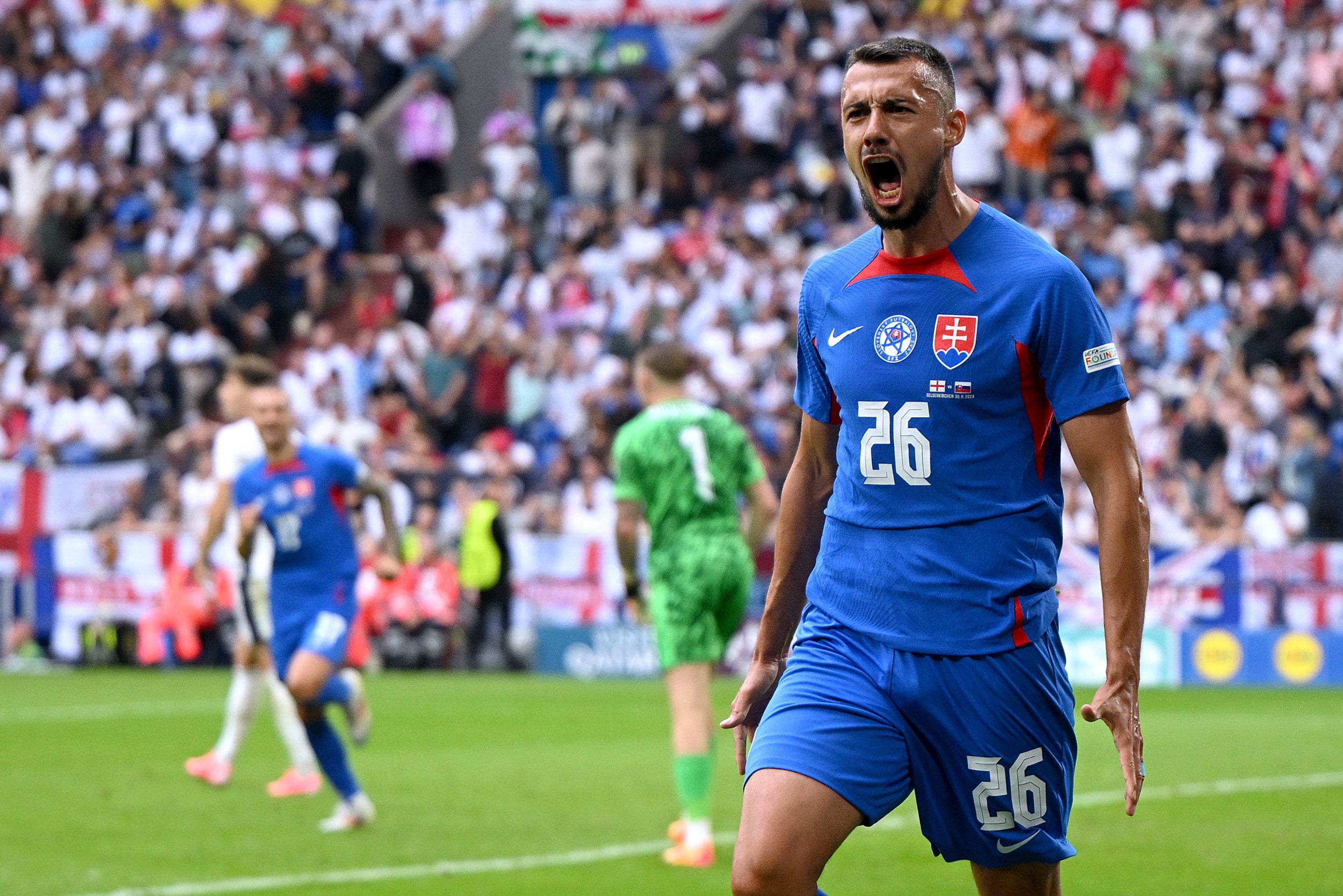 Ivan Schranz thought his goal would be the difference in Gelsenkirchen