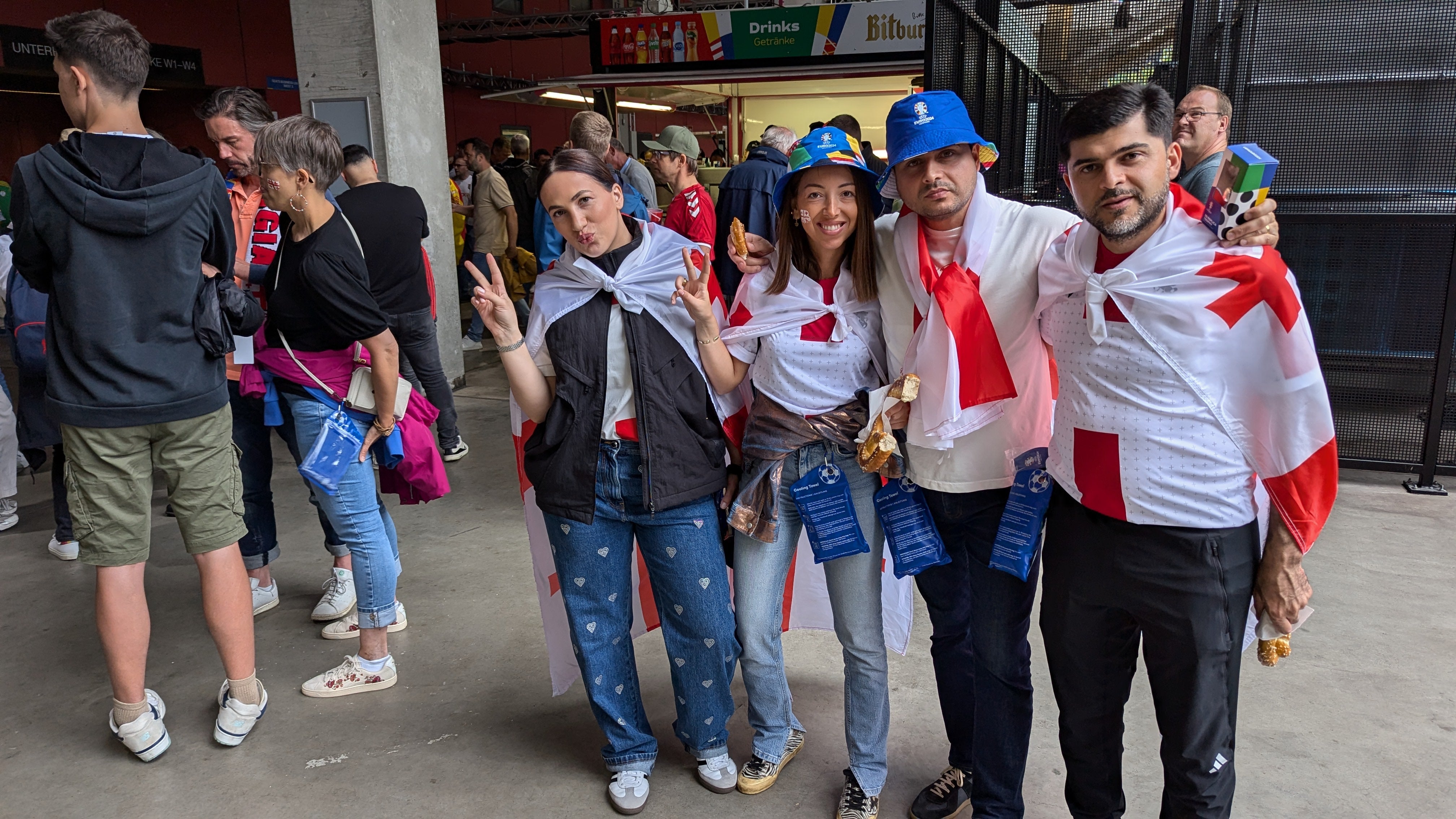 Georgia fans at Euro 2024 / Koln