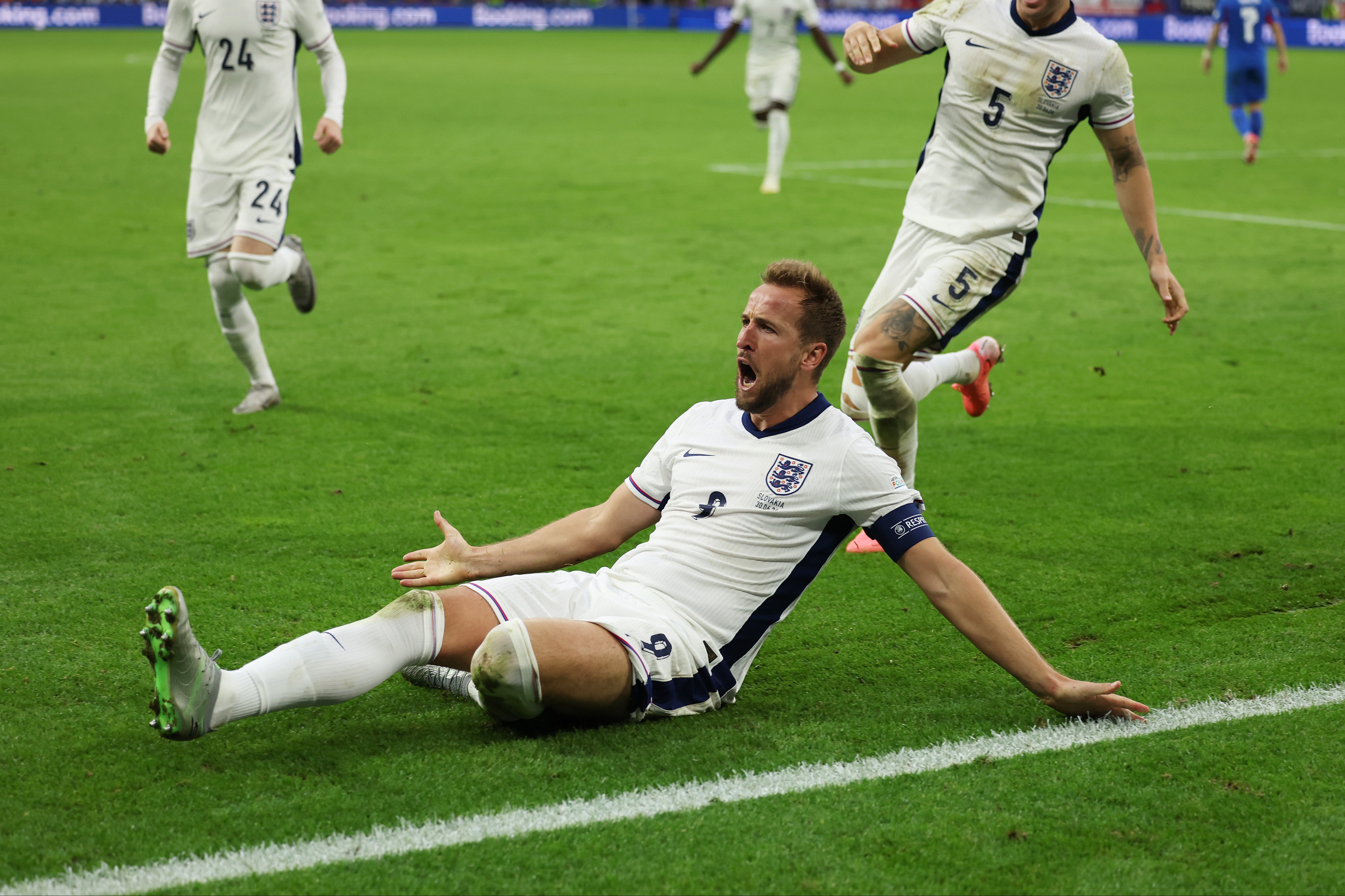 Kane after scoring the winner