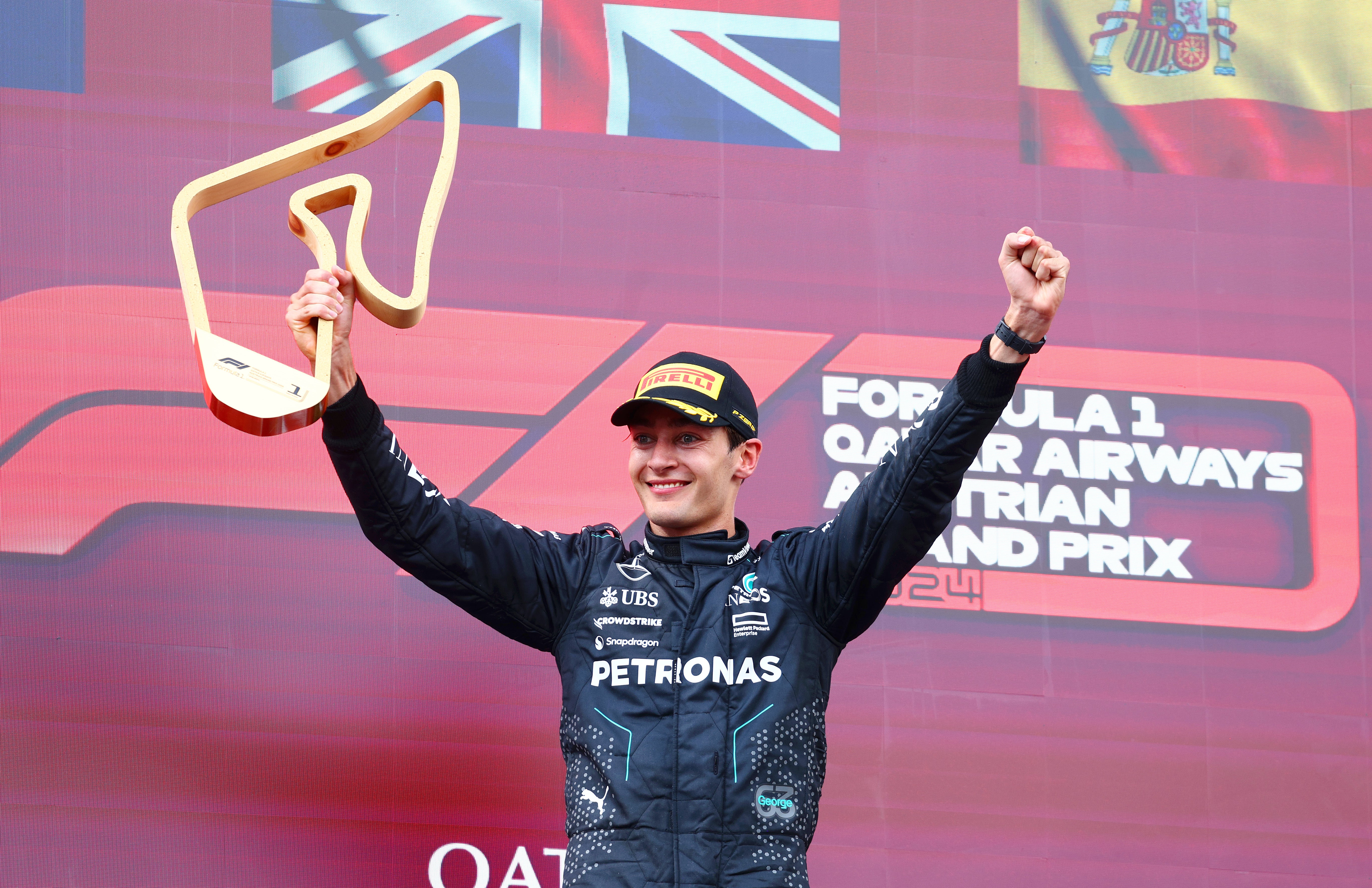 George Russell won a dramatic Austrian Grand Prix