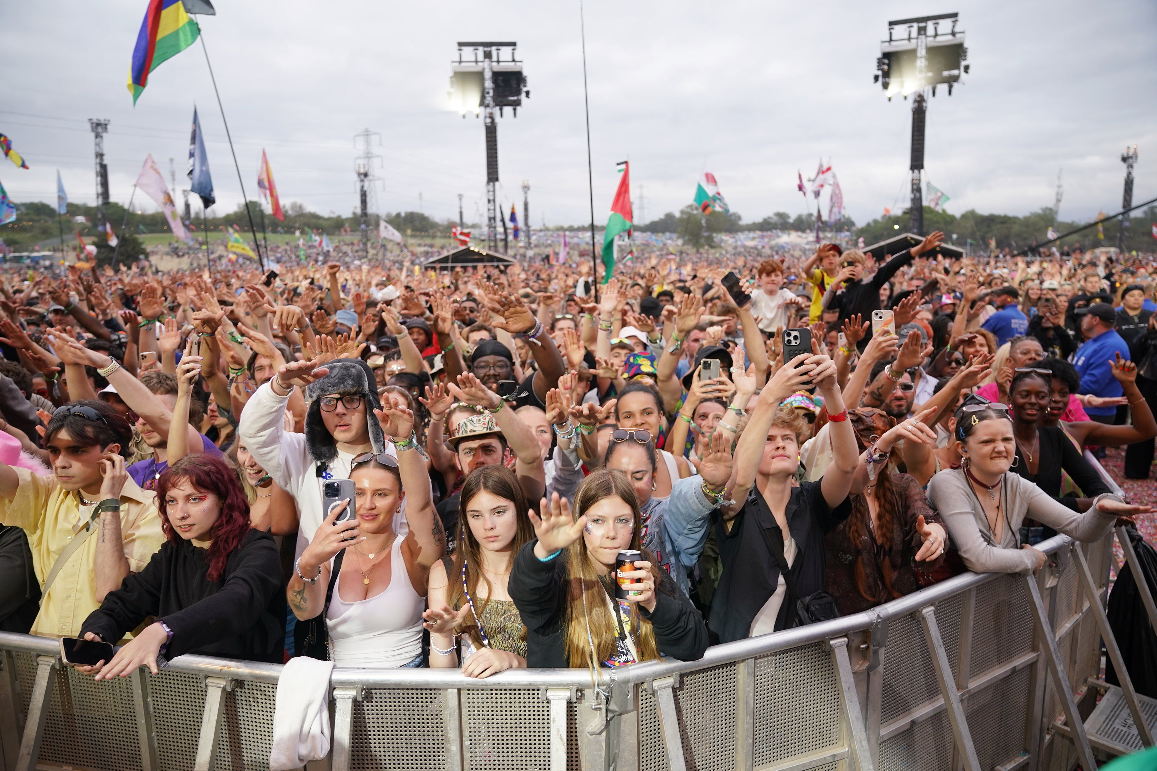 The crowd at Glastonbury this year