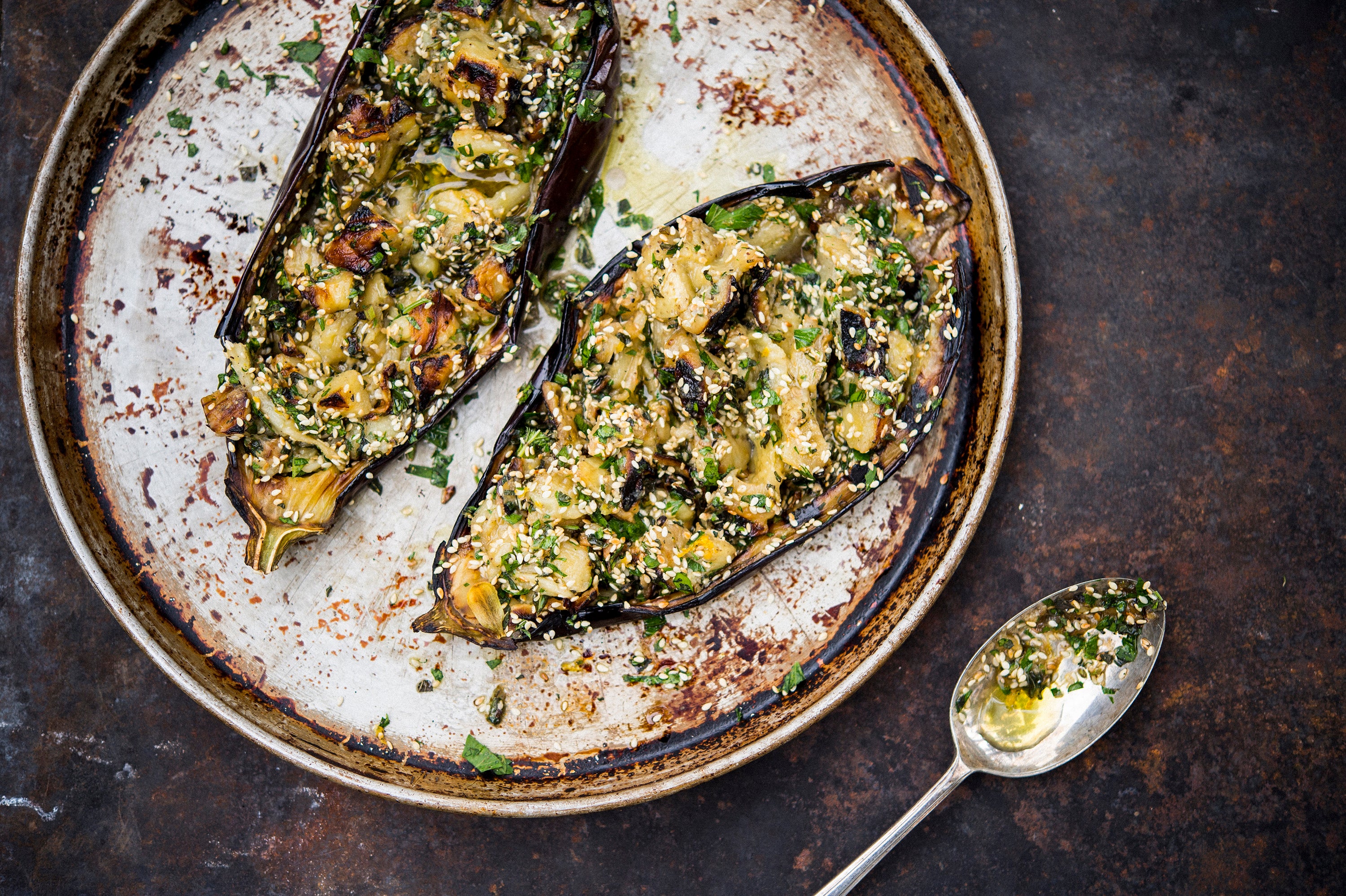 Food-MilkStreet-July Fourth-Grilled Sesame Eggplant