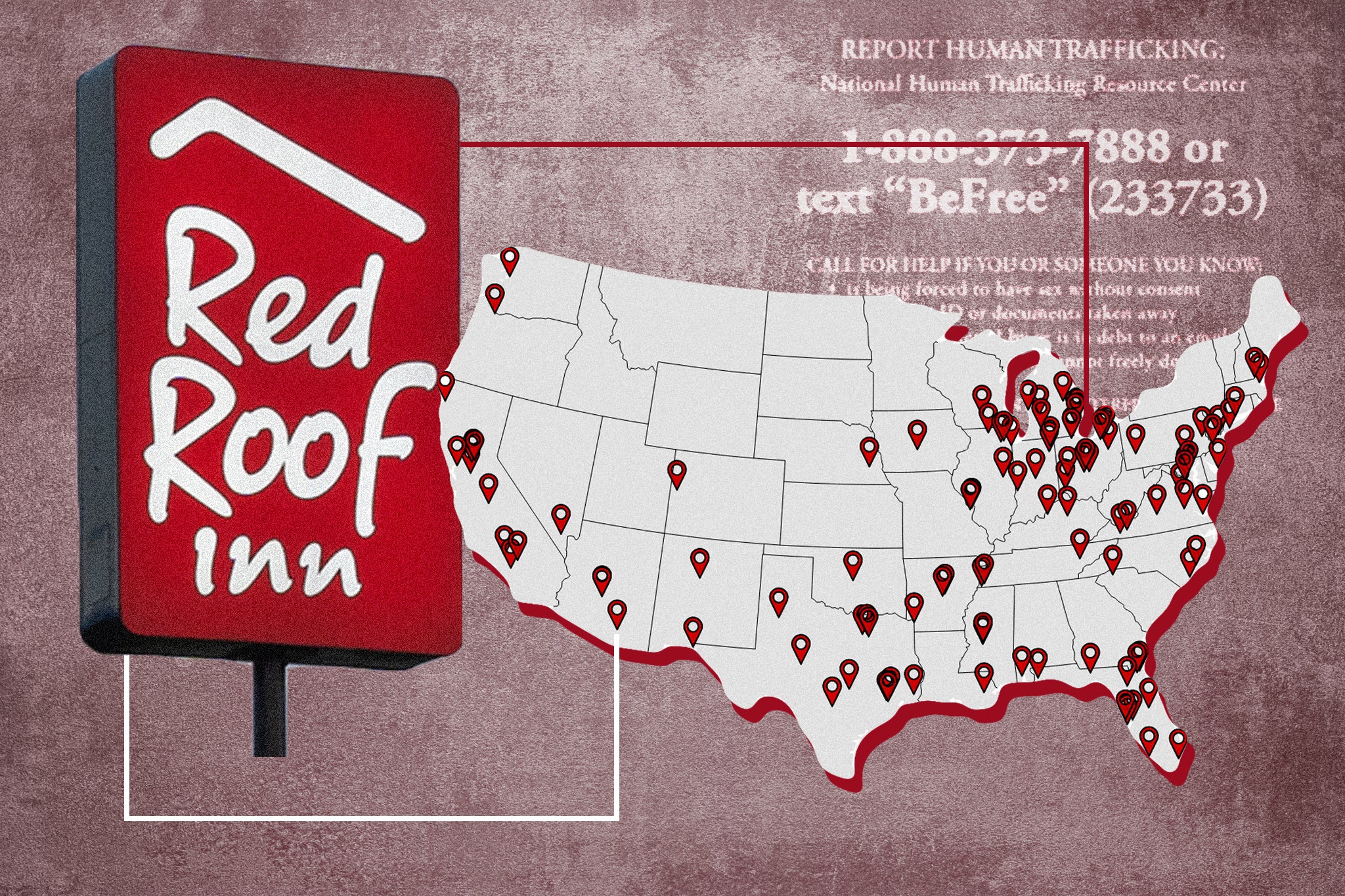 Sex trafficking victims have named more than 100 different Red Roof Inn locations across 39 states as locations where they alleged were trafficked.