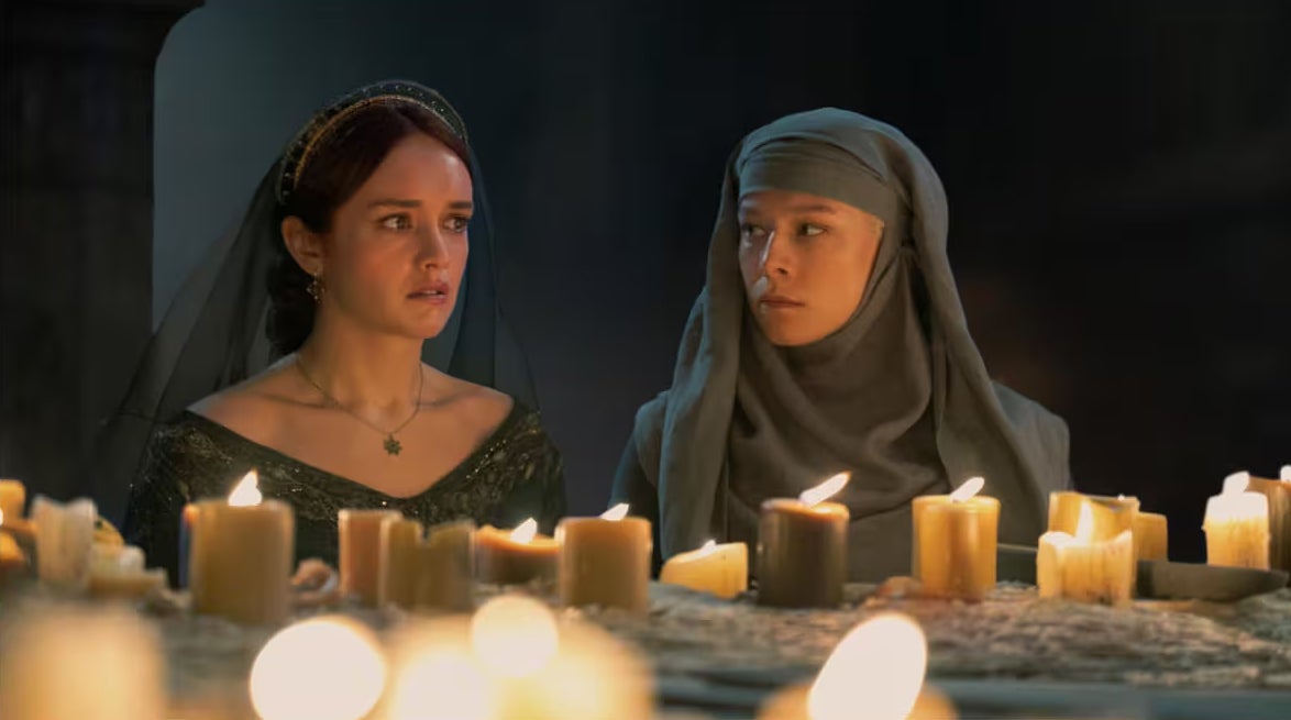 Olivia Cooke and Emma D’Arcy in House of the Dragon