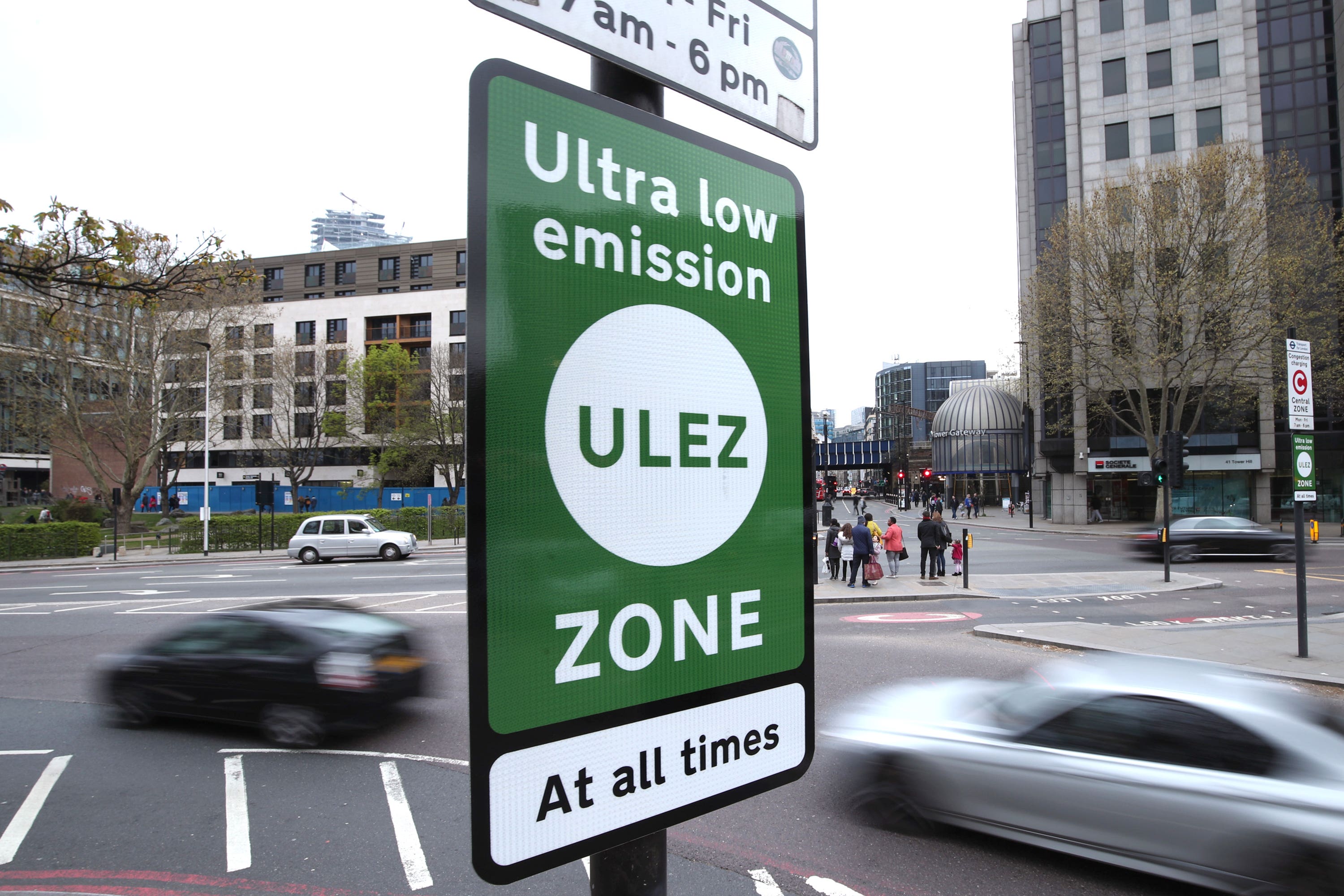 ULEZ is a ‘clean air zone’ in London. (Yui Mok/PA)