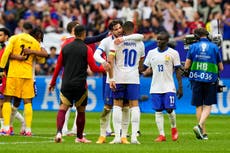 Own goal helps France beat Belgium to book Euro 2024 quarter-finals spot