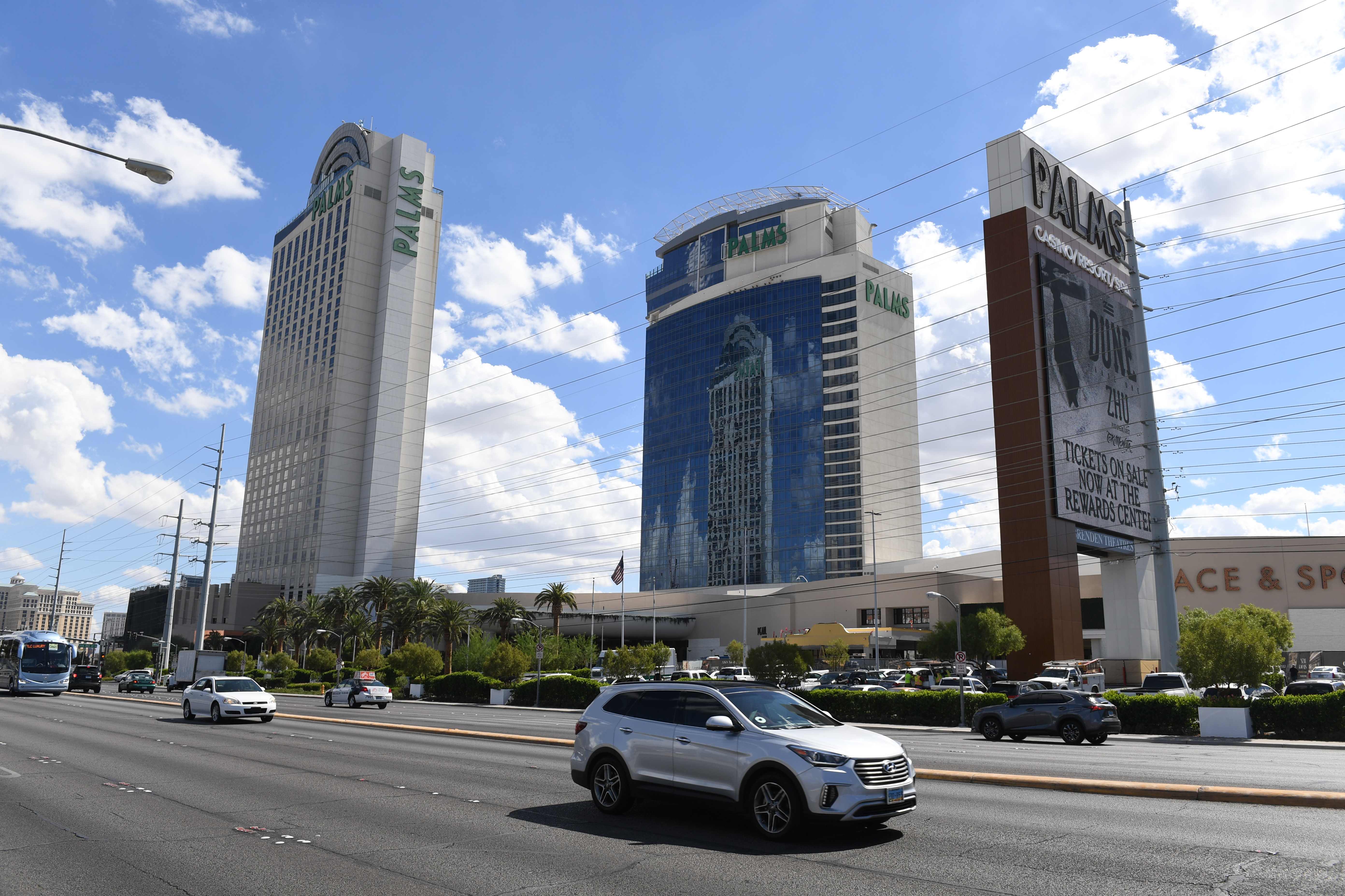 The victim was found in a room at the Palms casino and rushed to the hospital. She was pronounced dead days later