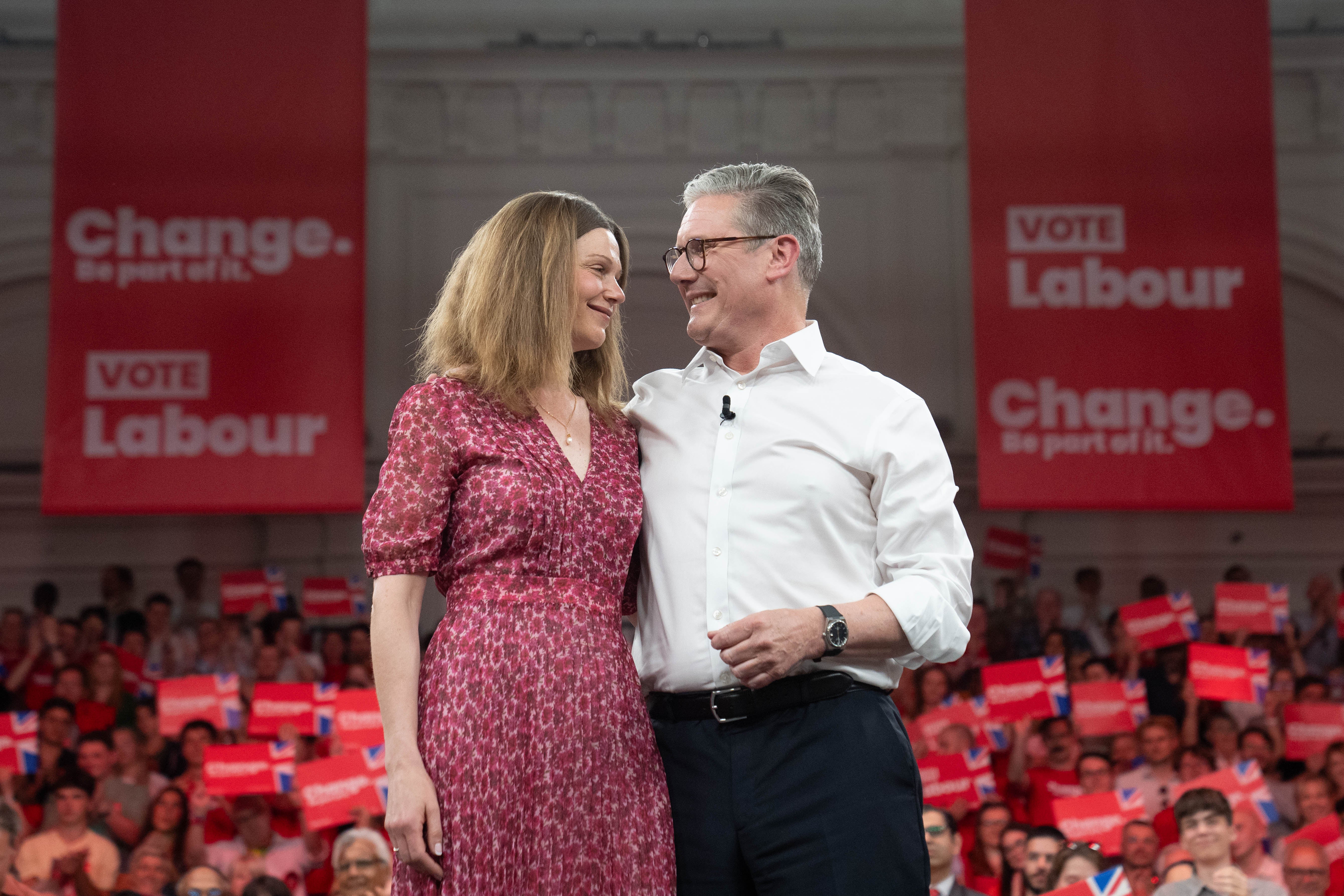 Down time: Keir Starmer has long avoided working late on Friday evenings to spend time with his children and his wife, Victoria