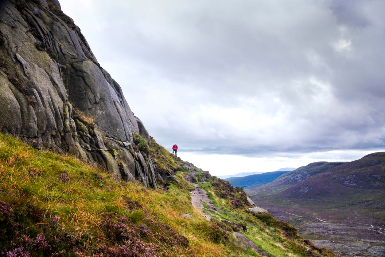 The Mourne Mountains are a granite range in Northern Ireland