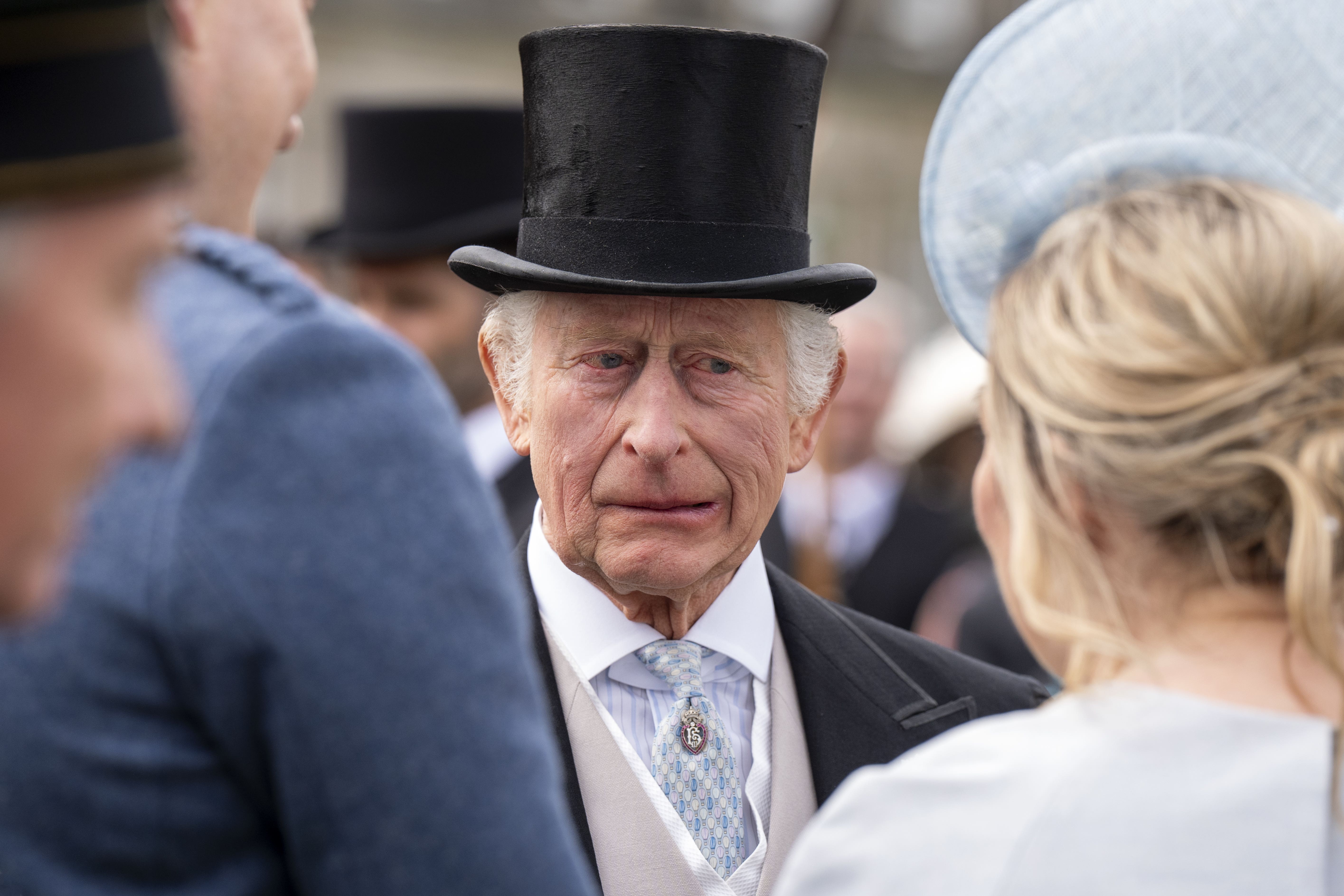 The King welcomed about 8,000 guests to his official residence in Scotland (Jane Barlow/PA)