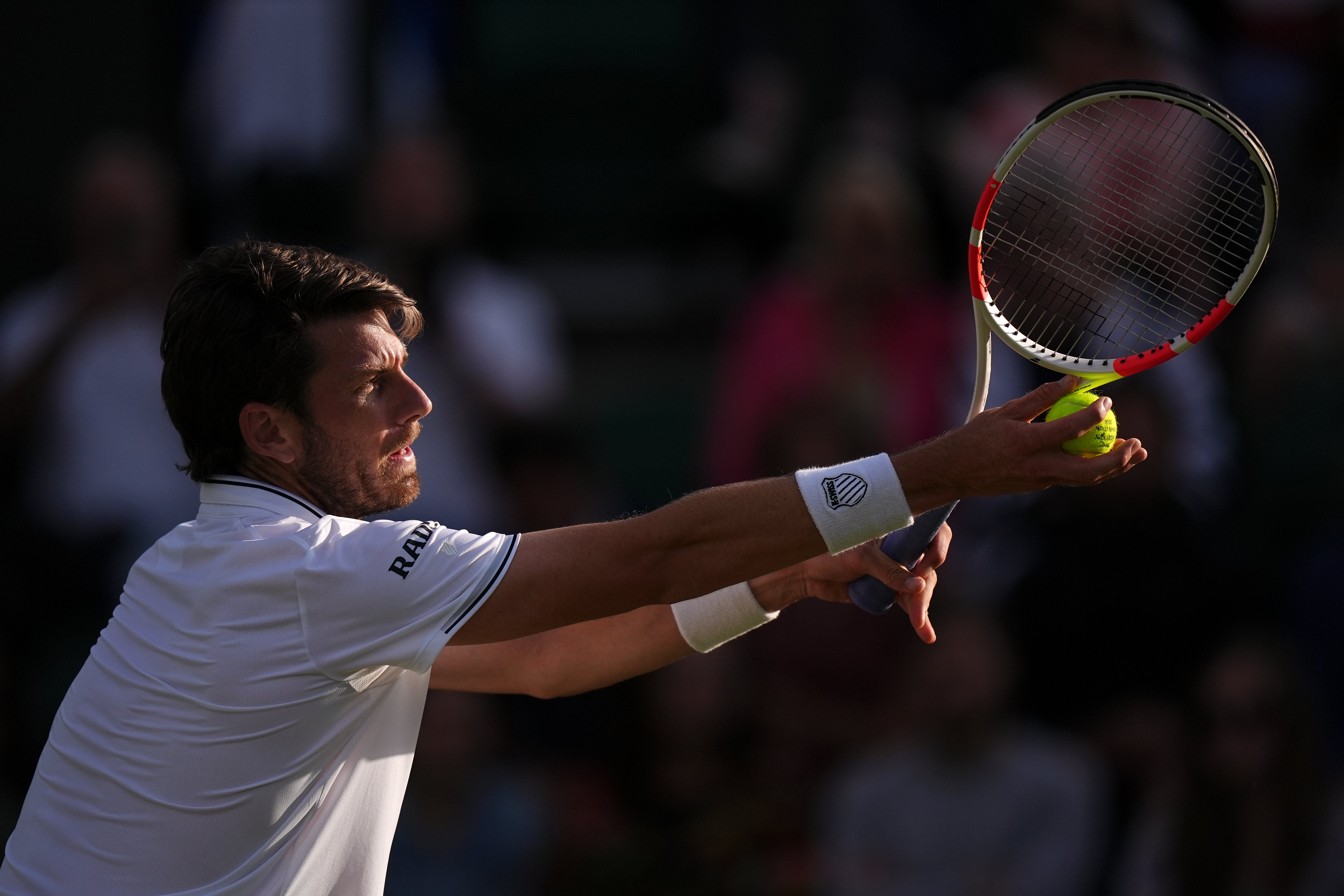 Cameron Norrie prepares to serve (Zac Goodwin/PA)