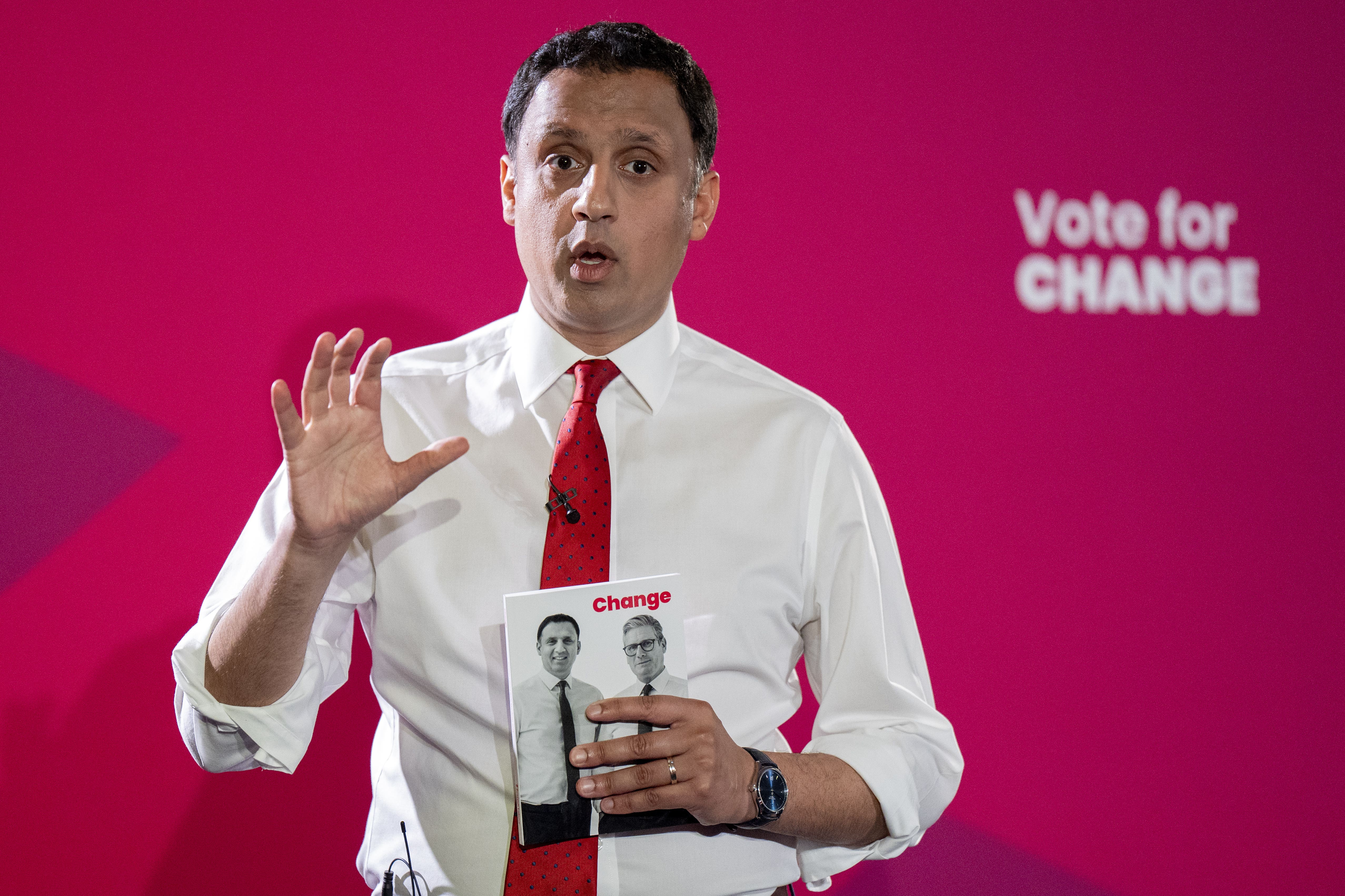 Scottish Labour leader Anas Sarwar has made his final push for votes (Jane Barlow/PA)