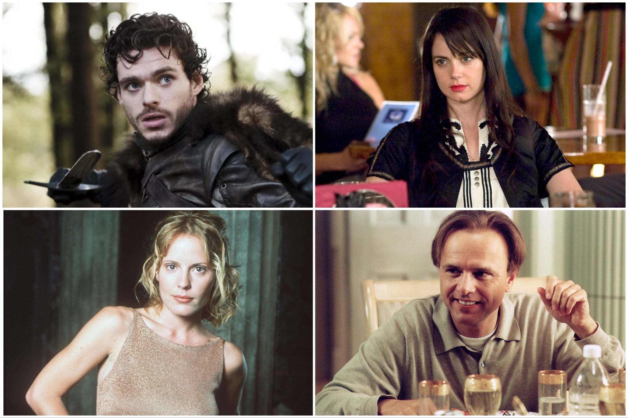 Clockwise from top left: Richsrd Madden, Mia Kirshner, Emma Caulfield and Joe Pantoliano