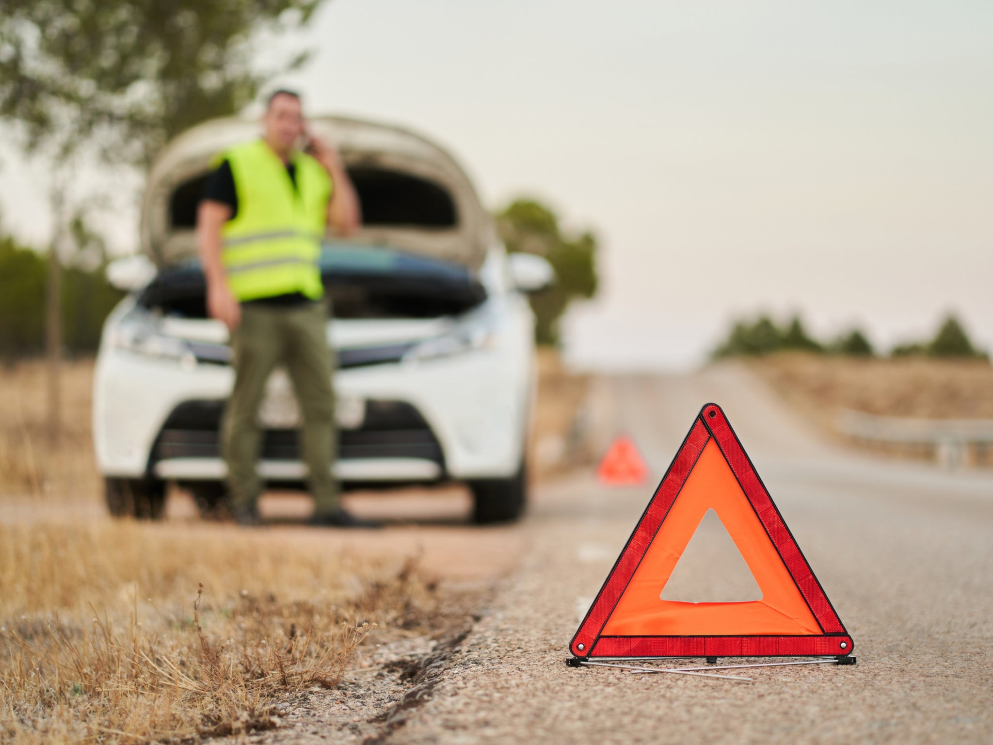 Your car may need to contain a warning triangle and a reflective jacket