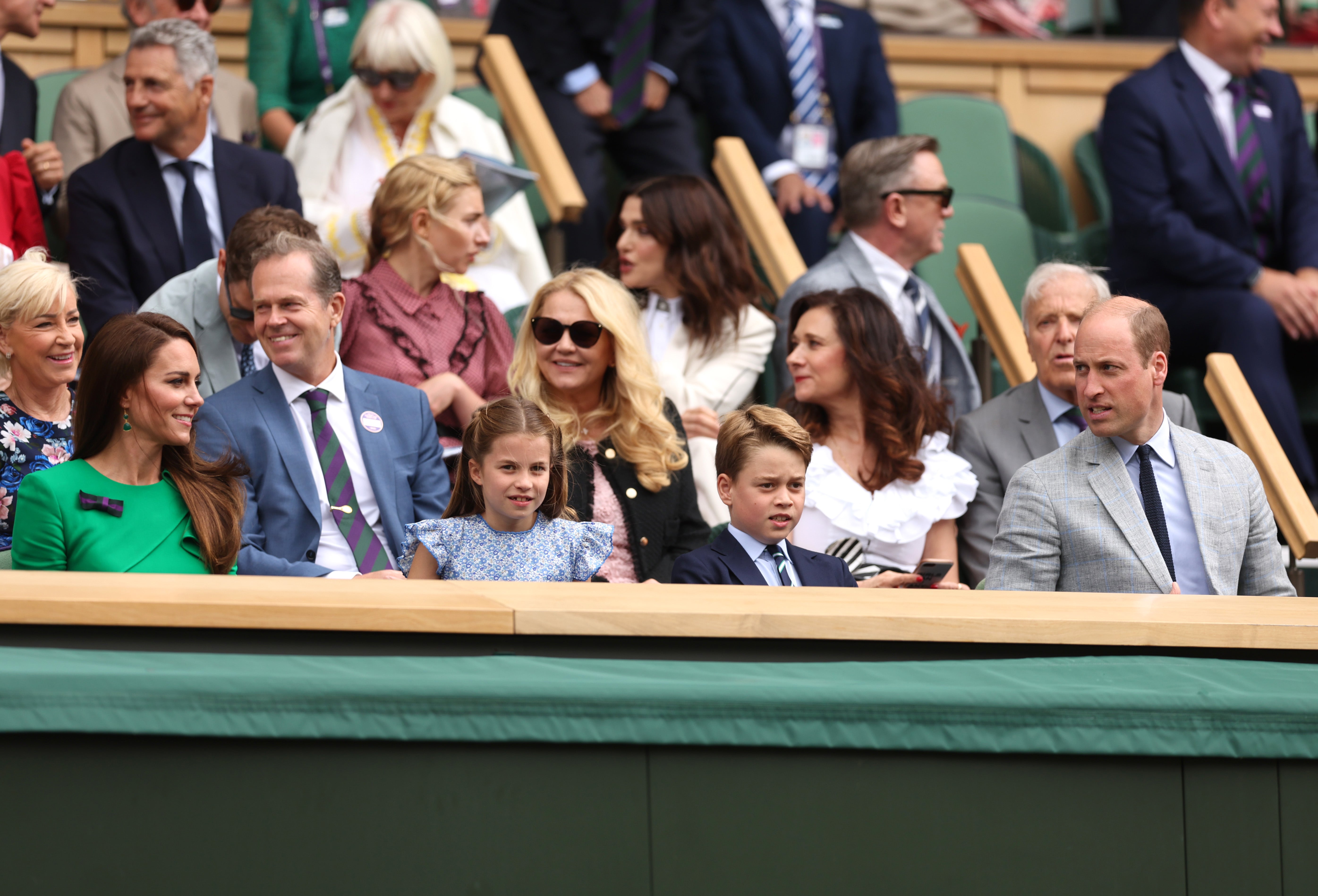 ‘Anyone for tennis?’ Kate is seen by many as the key reason why the royal box has become so fashionable among celebrities