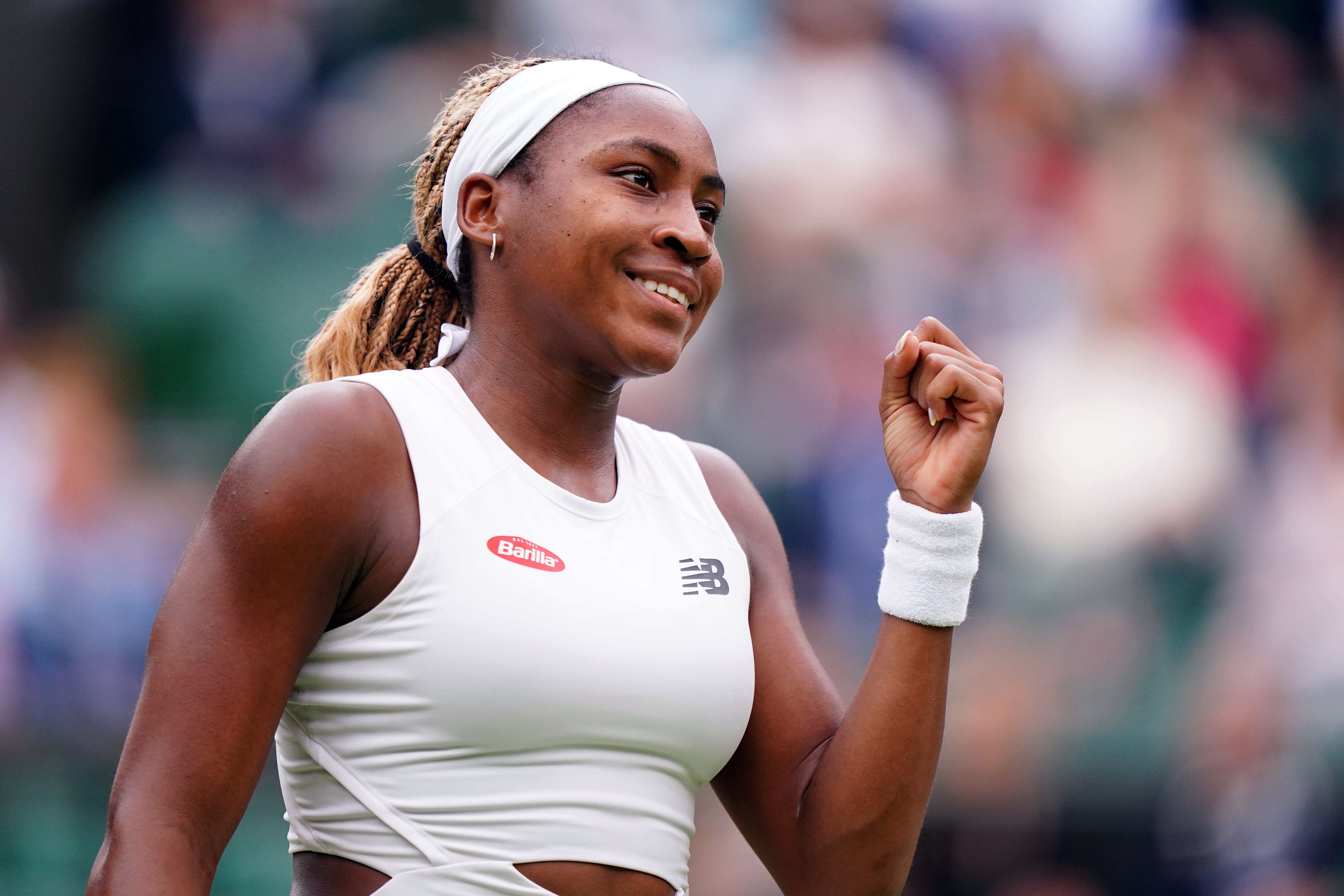 Coco Gauff managed to beat qualifier Anca Todoni in 66 minutes on Court One (Zac Goodwin/PA)