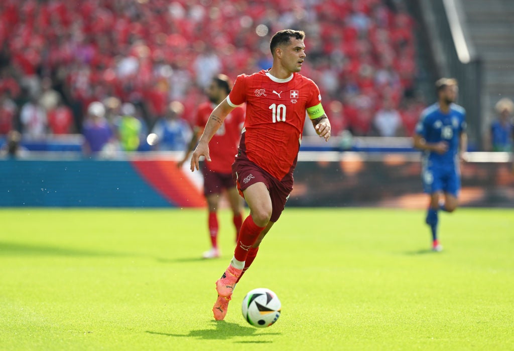 Xhaka starred against Italy in the last 16