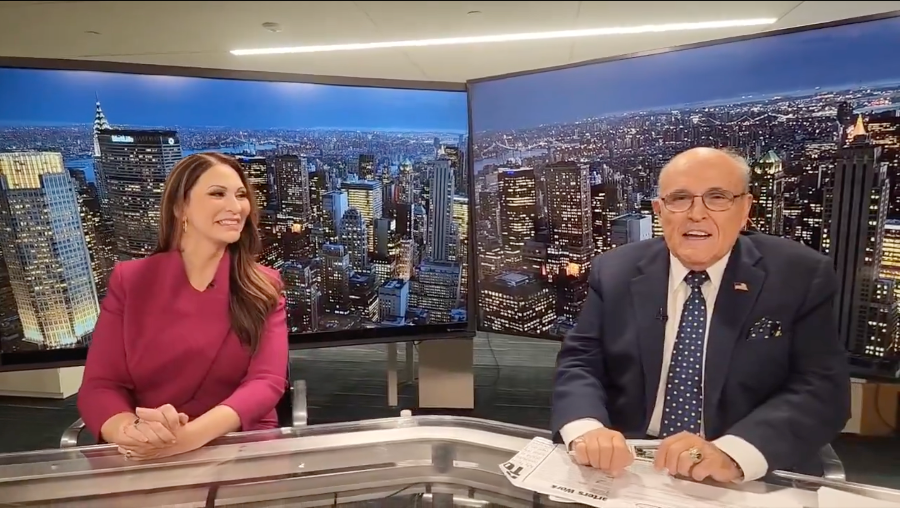 Maria Ryan (left) claims Rudy Giuliani argued with WABC on her behalf, and got fired because of it