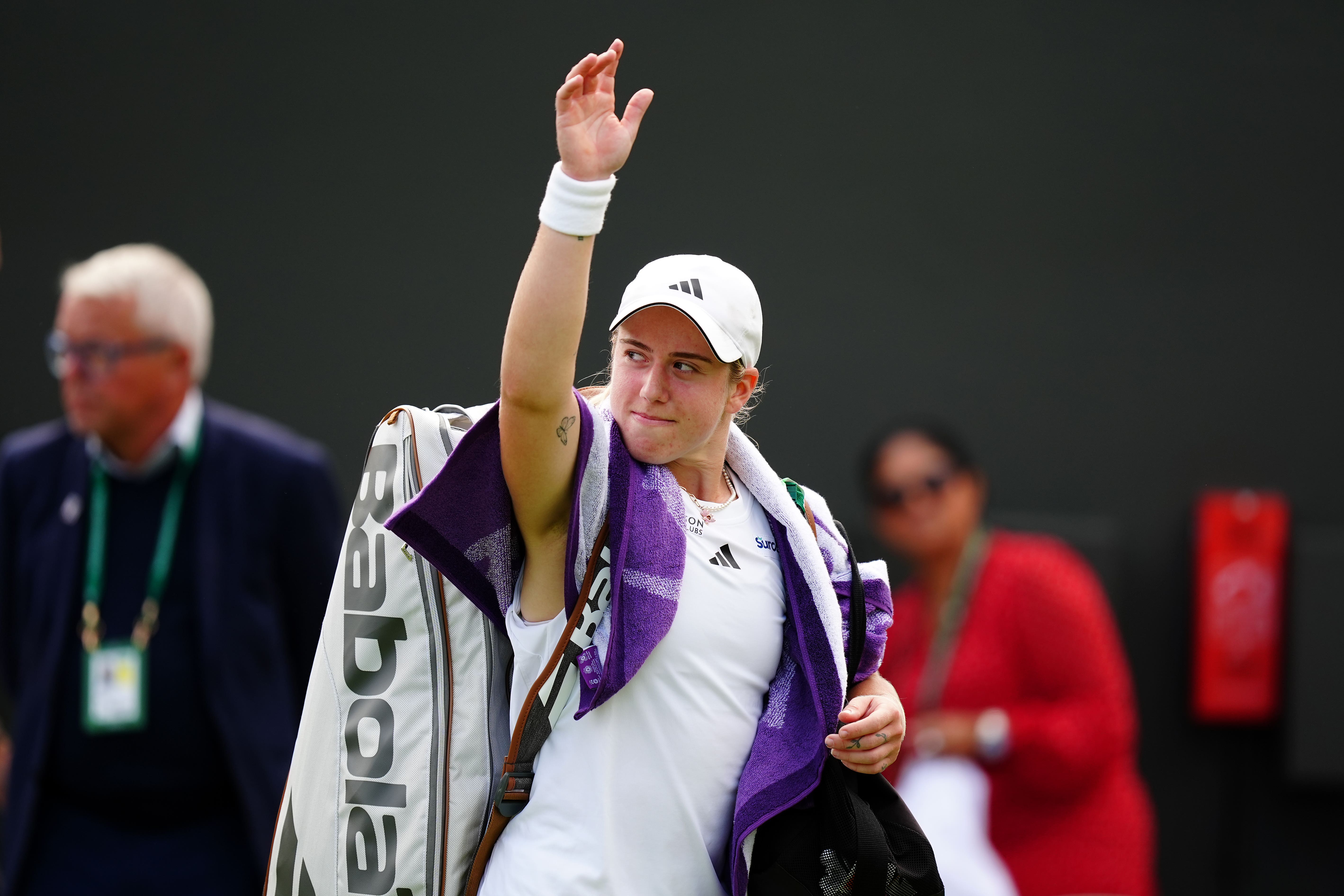 Sonay Kartal beat Clara Burel in three sets to claim a place in the third-round of Wimbledon for the first time (Mike Egerton/PA)