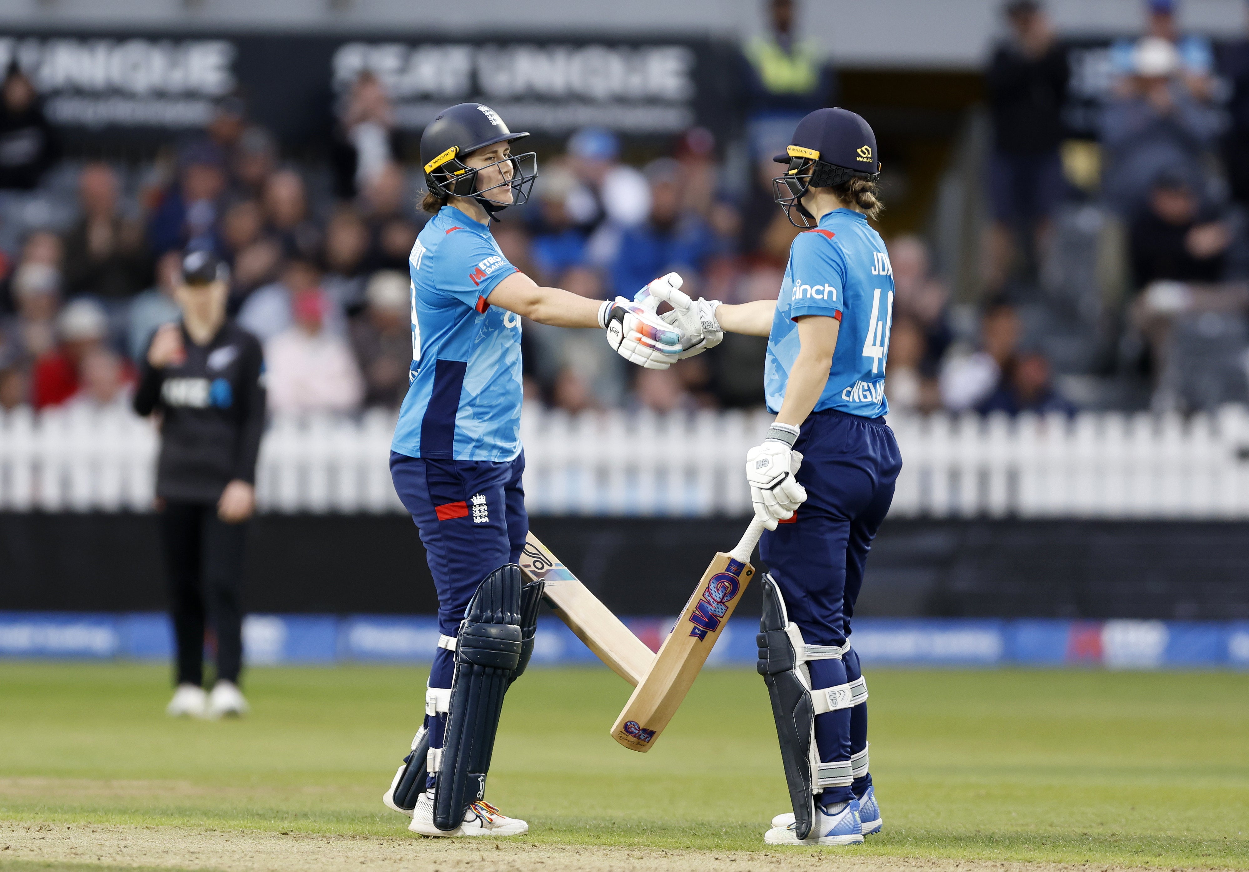 Amy Jones made a half-century (Nigel French/PA)