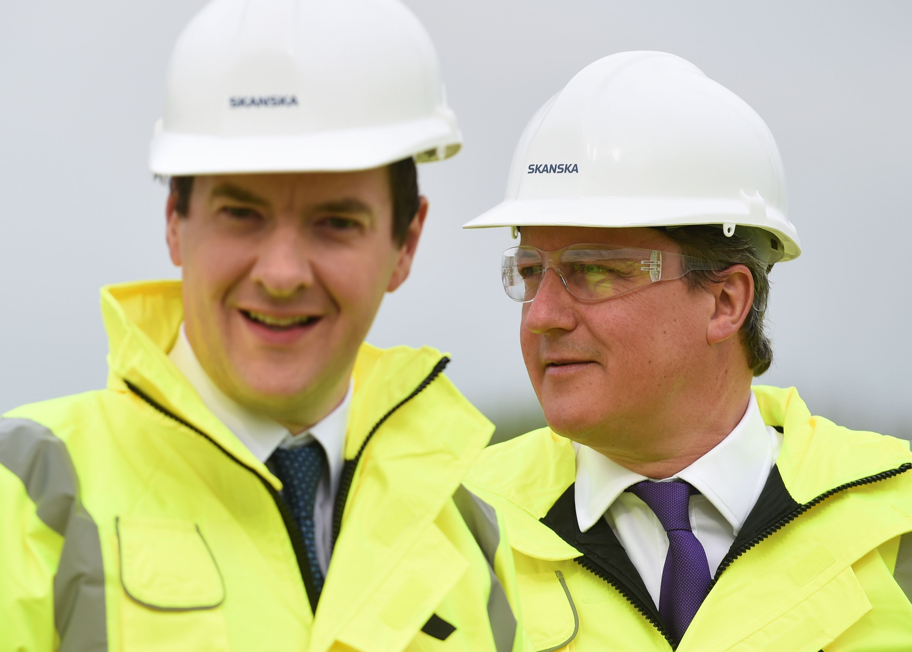 George Osborne, pictured here with former prime minister David Cameron, said we are ‘still some distance’ from seeing a deal done