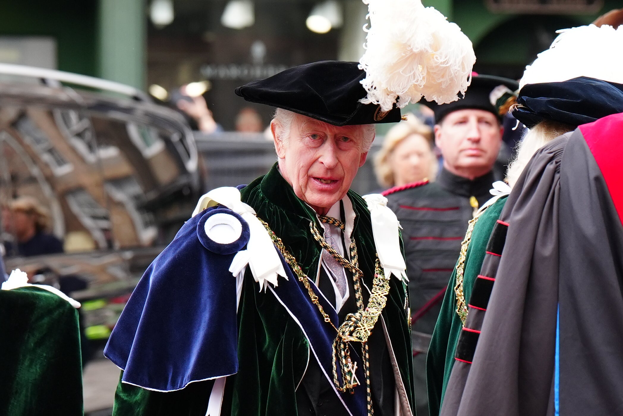 The King has spent the past few days in Edinburgh carrying out engagements during Holyrood Week (Jane Barlow/PA)