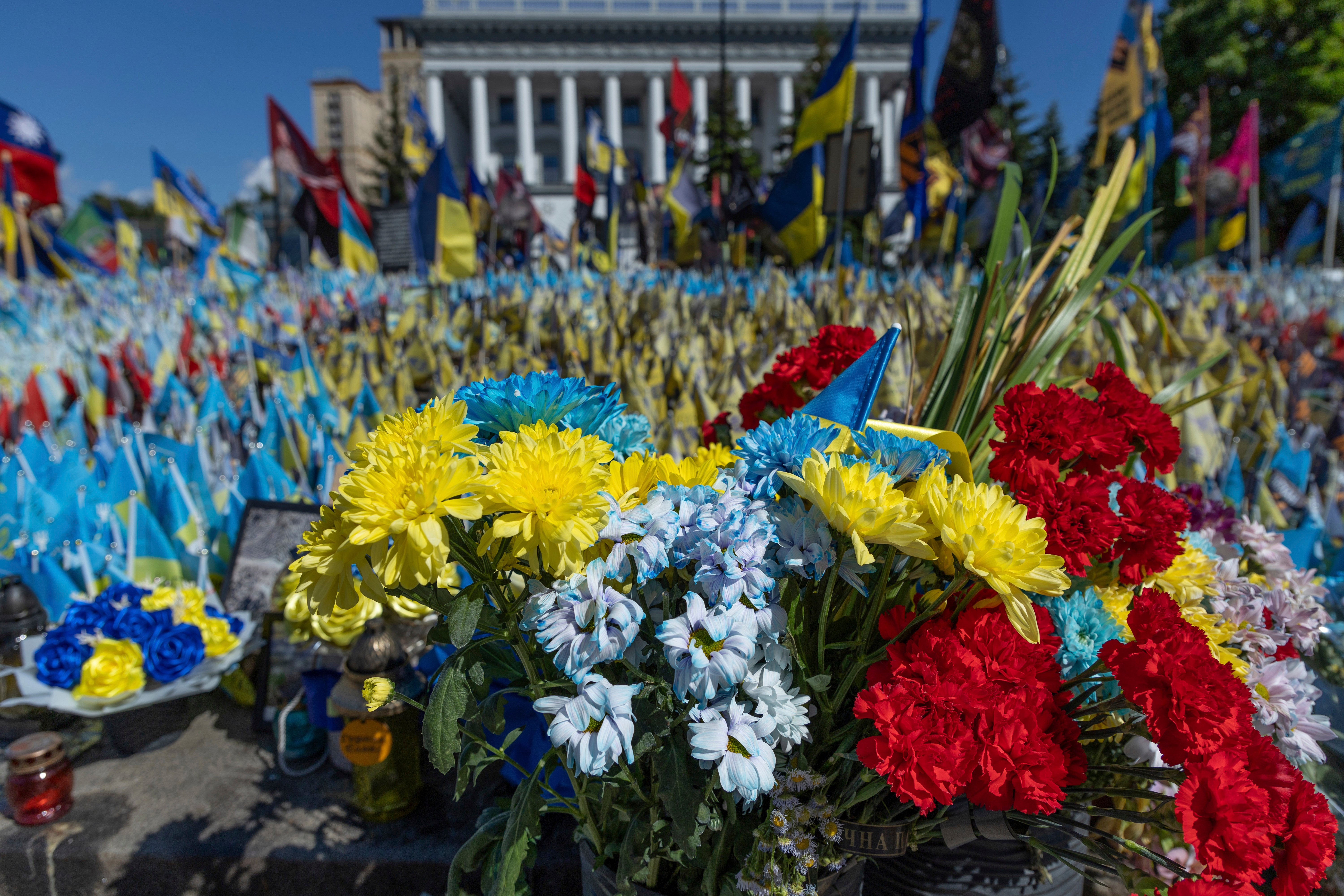 Russia Ukraine War Flowers