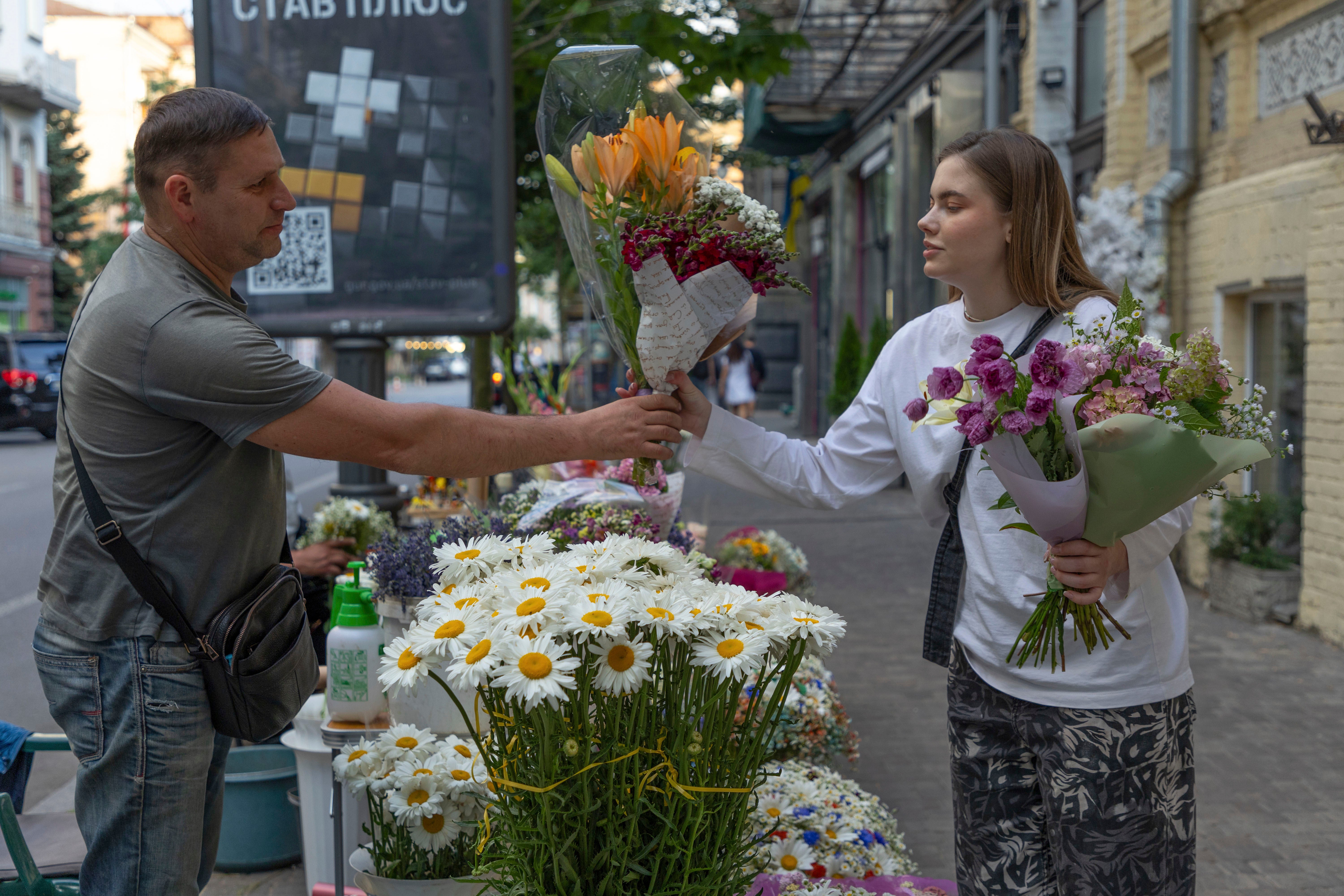 Russia Ukraine War Flowers