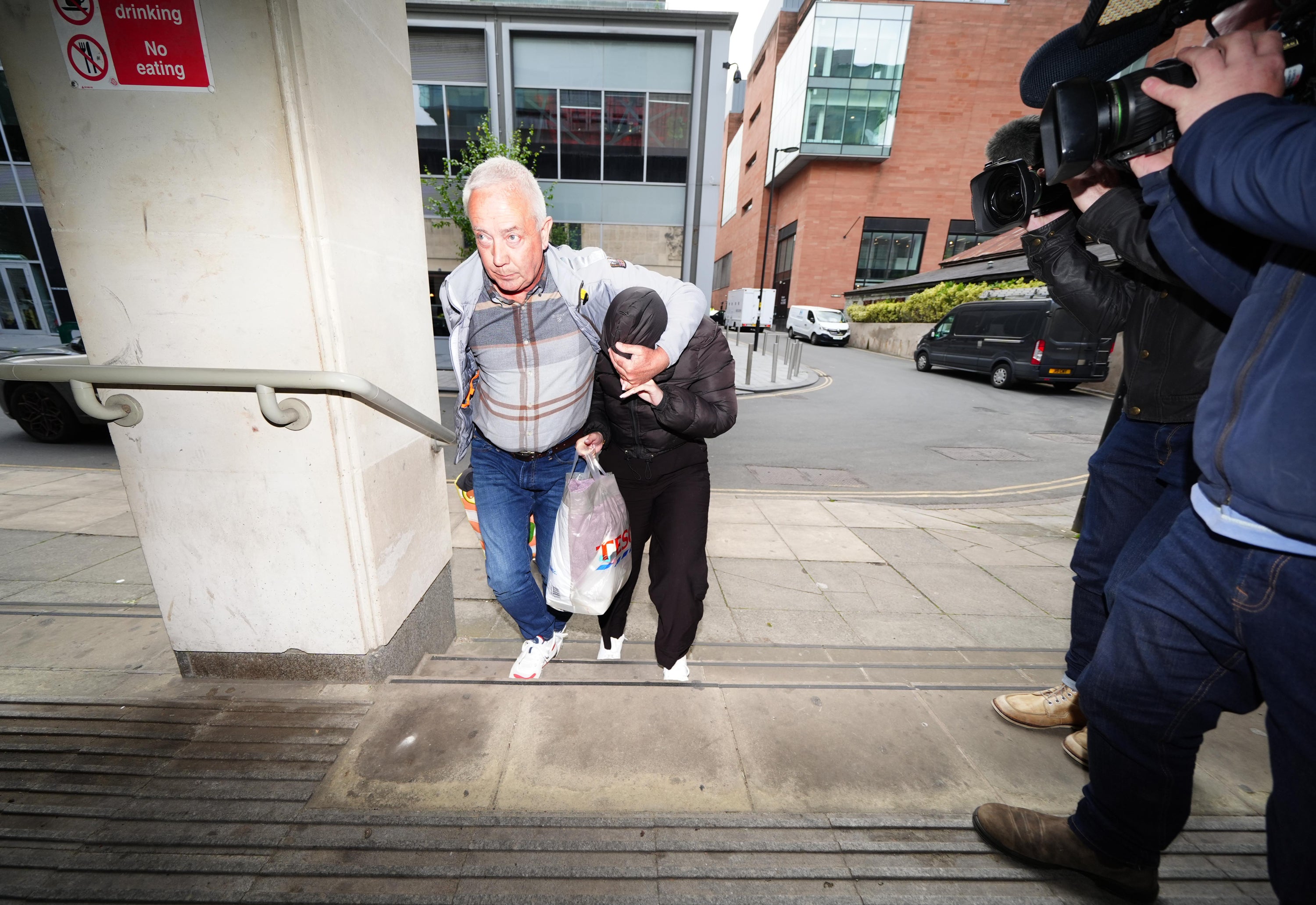 Rebecca Joynes, 30, arrives at court to hear her sentence after being convicted of six counts of sexual activity with a child