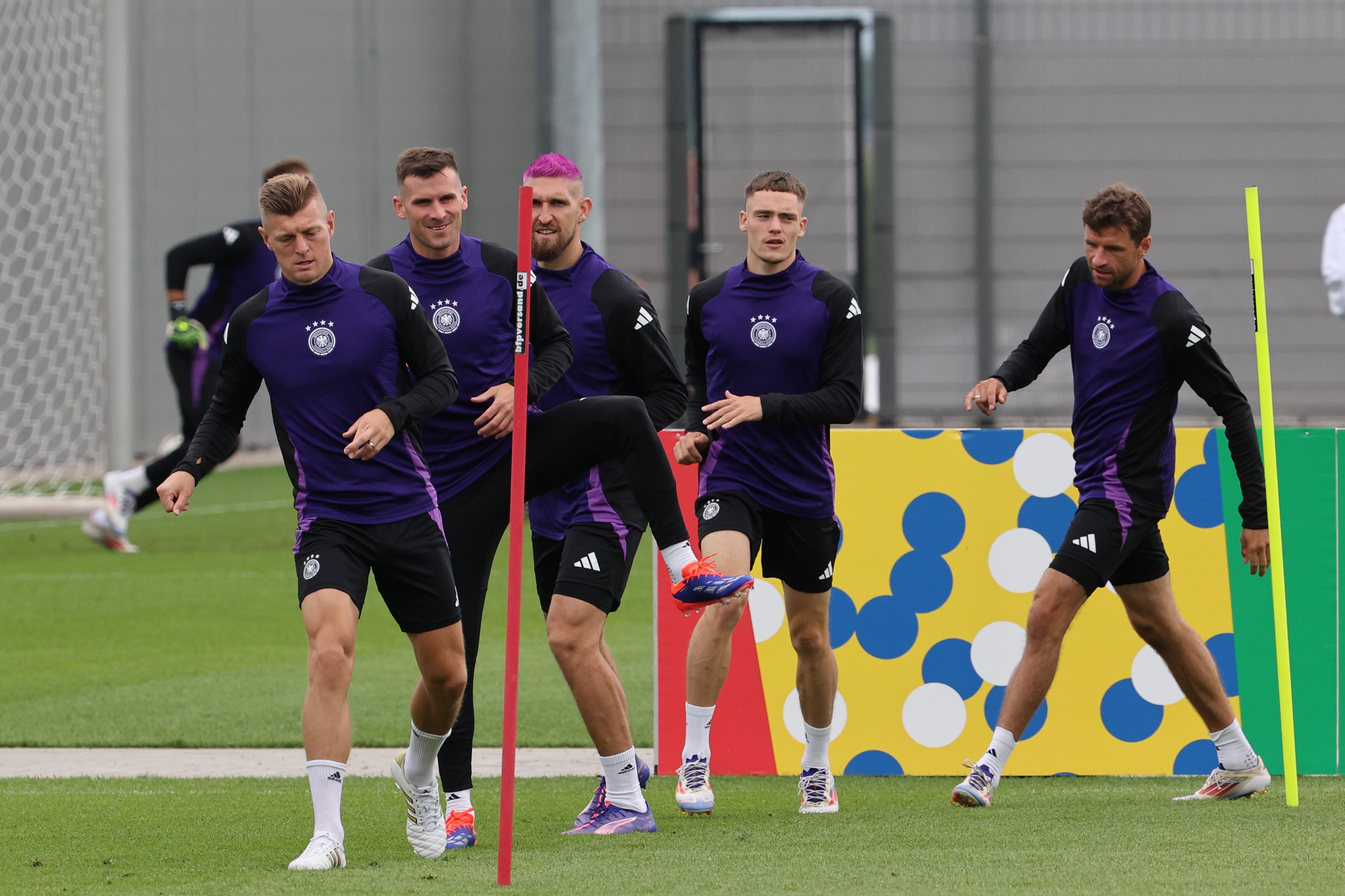 Germany train in Herzogenaurach ahead of the Spain quarter-final