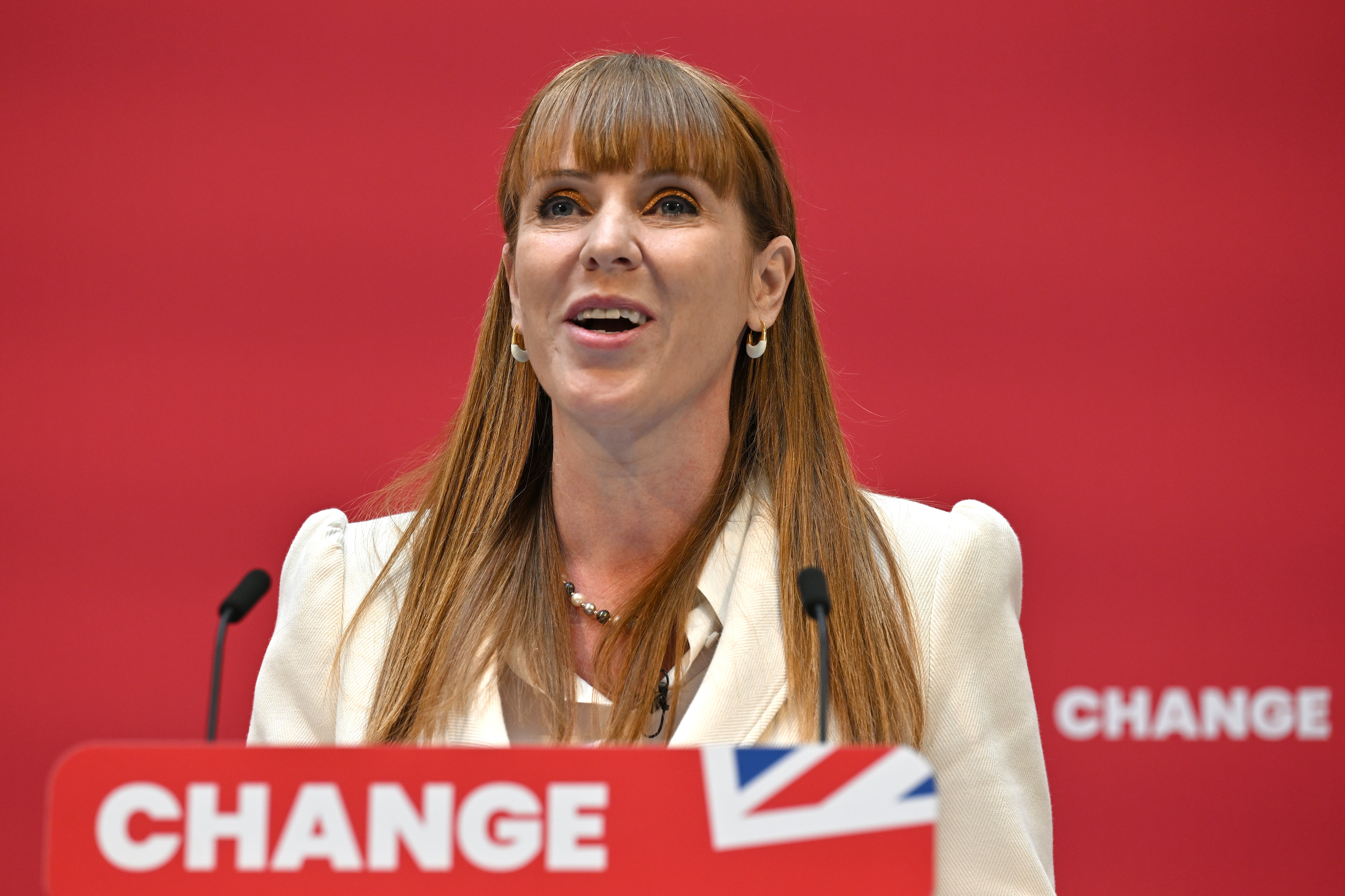 Rayner speaking at the launch of Labour’s general election manifesto last month