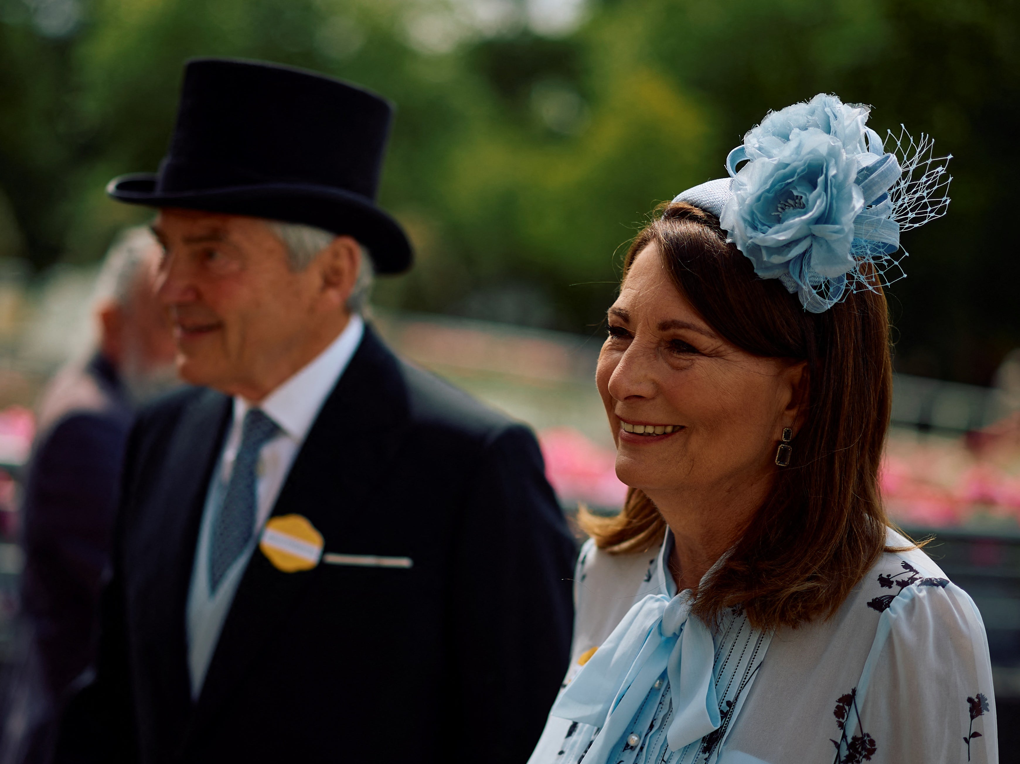 Carole and Michael Middleton make a rare public appearance following news of their daughter’s cancer diagnosis