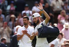 Novak Djokovic survives scare to end Jacob Fearnley’s Wimbledon dream