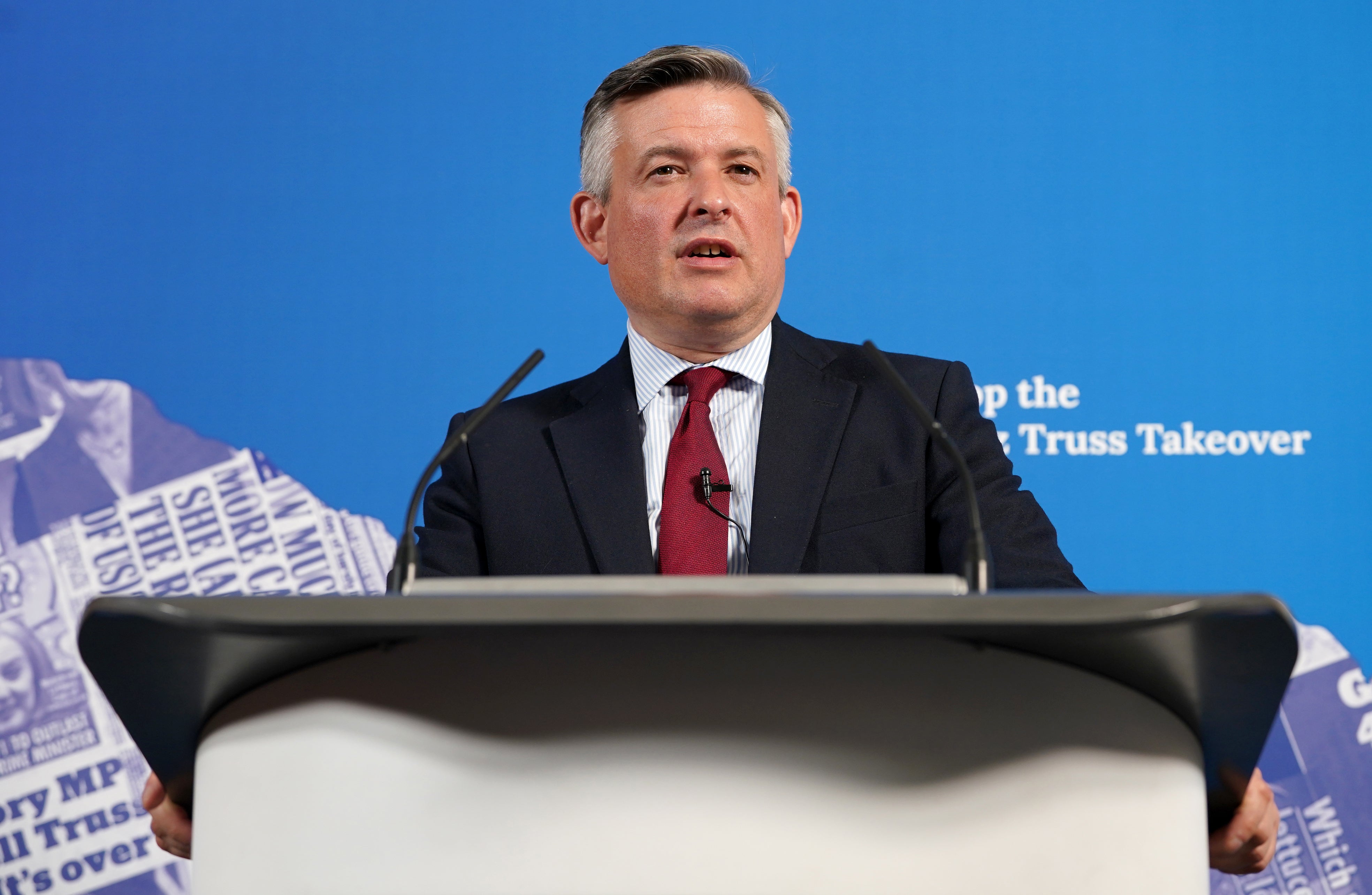 Jonathan Ashworth was unseated by independent in Leicester South (Lucy North/PA)