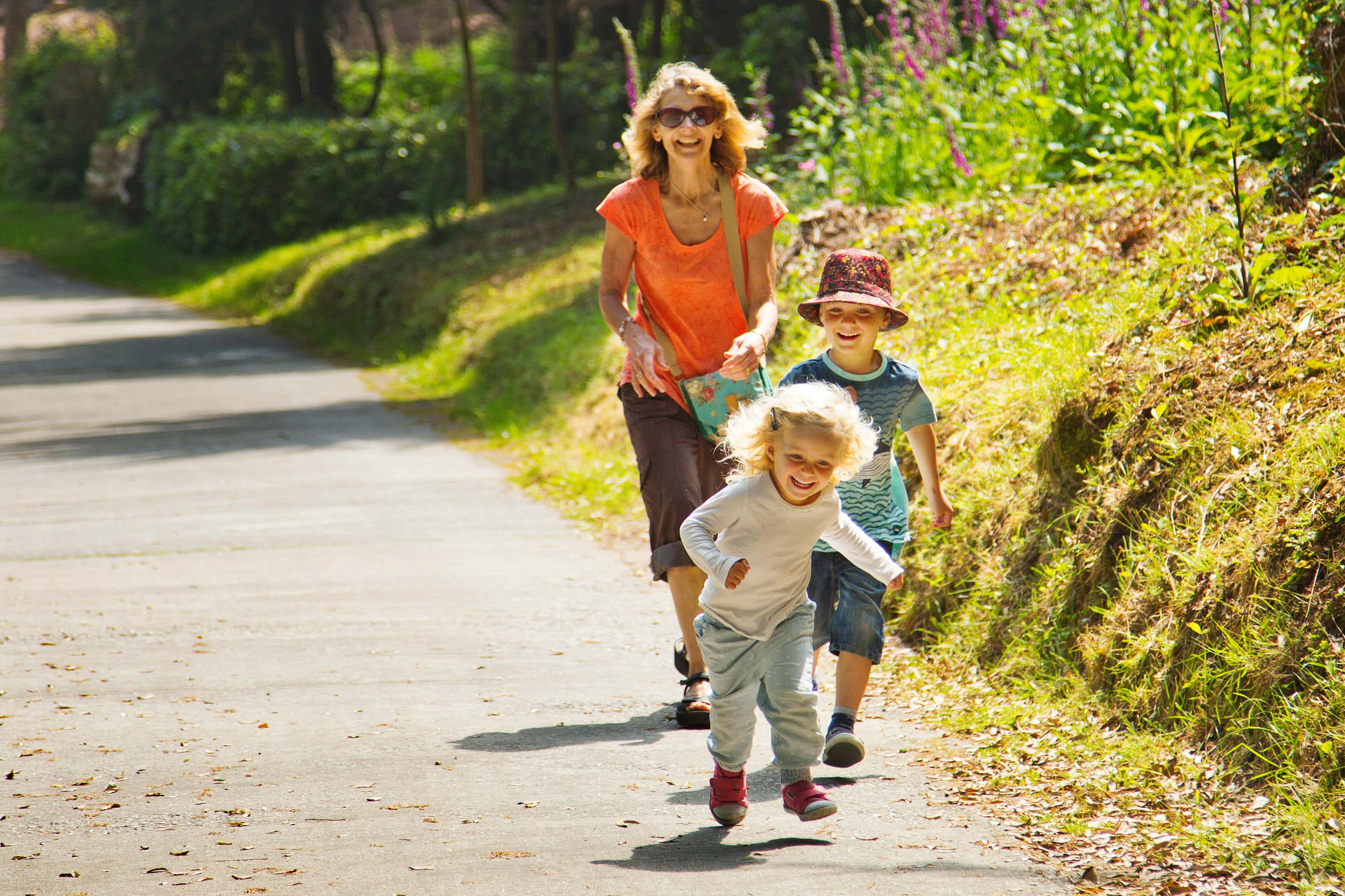 Four-fifths of grandparents expect to look after their grandchildren at least one day per week over the summer (Alamy/PA)