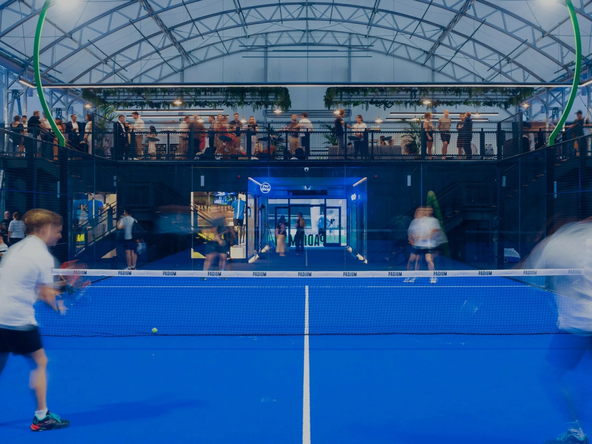 Houman Ashrafzadeh, founder of Padium, says padel is ‘a lot easier to learn than tennis’