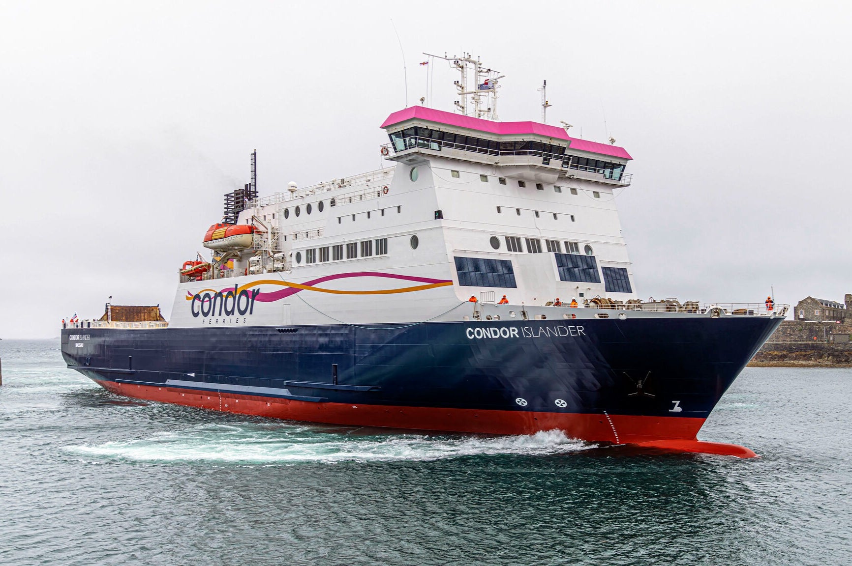 The Condor Islander scraped the Elizabeth East Berth