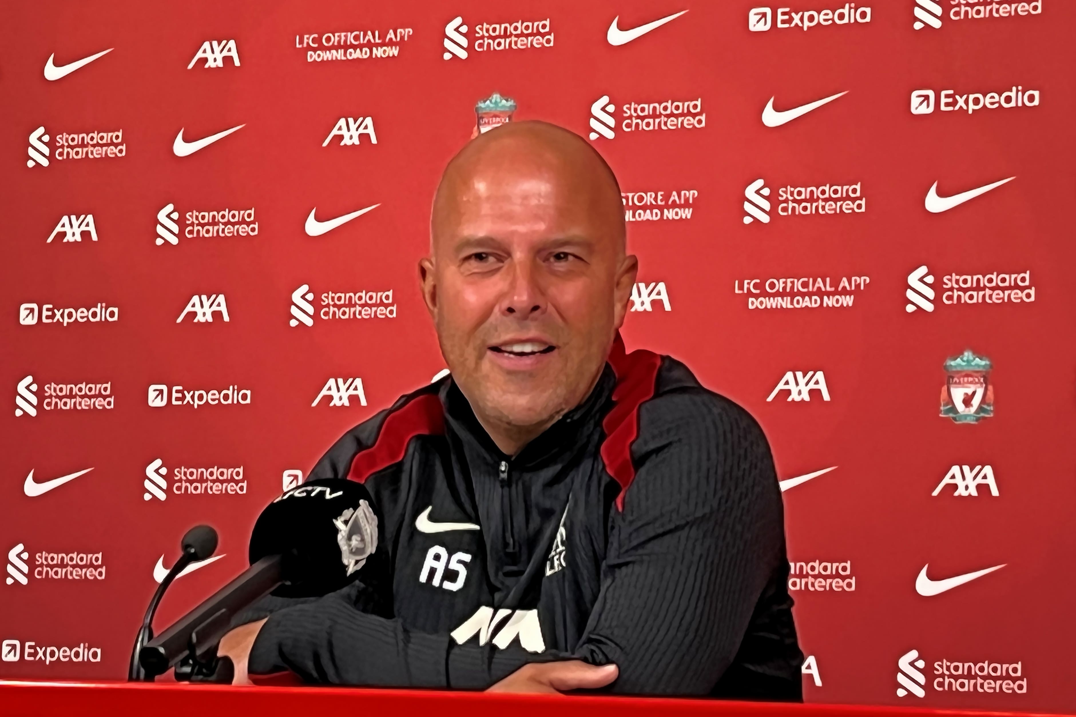 Arne Slot gave his first press conference as Reds boss