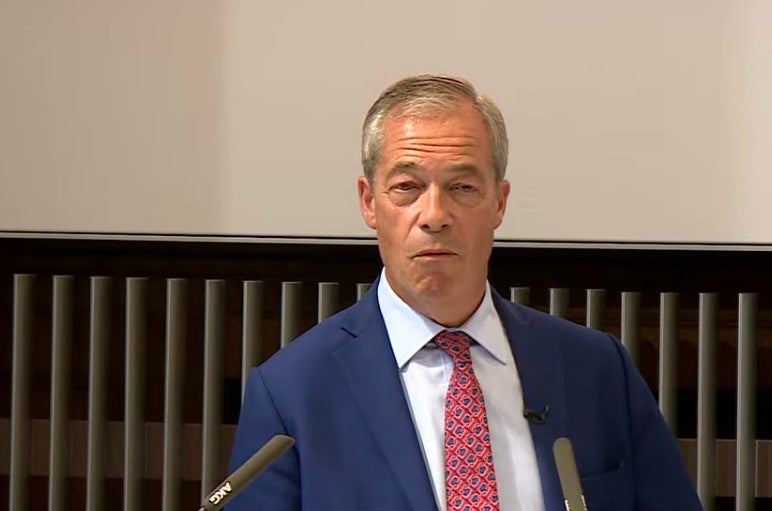 Nigel Farage outlined his desire to make changes to the party during his speech