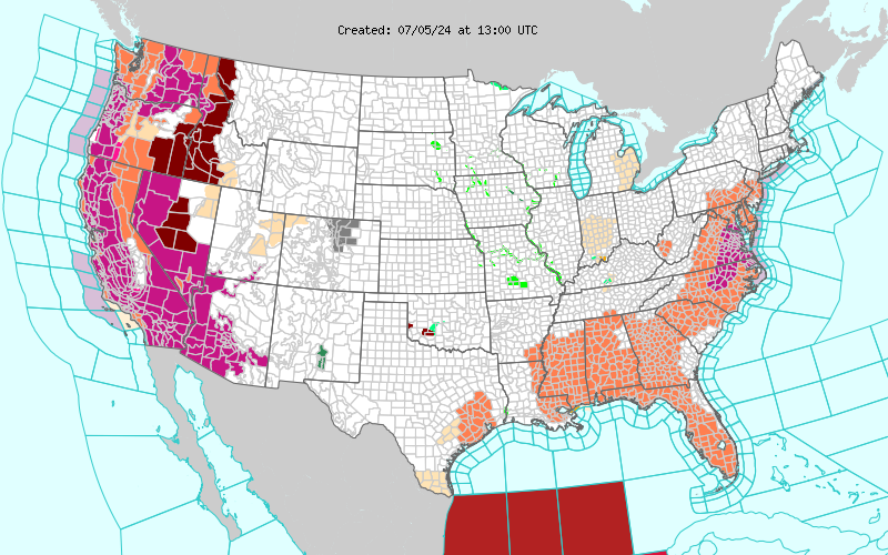 A heatwave plagues the western states into the Fourth of July holiday weekend