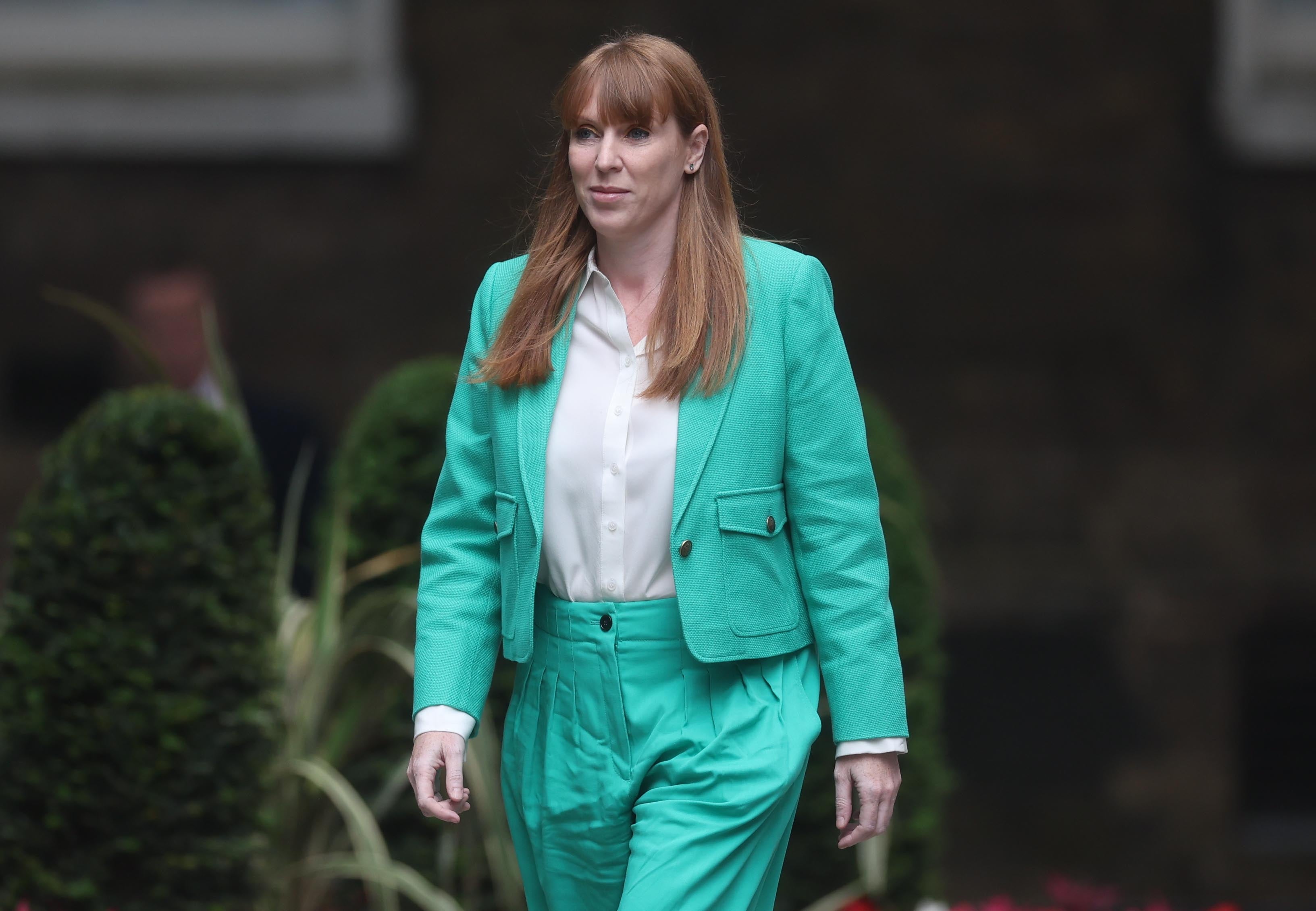 Angela Rayner arrives in Downing Street to be given levelling up and named deputy prime minister