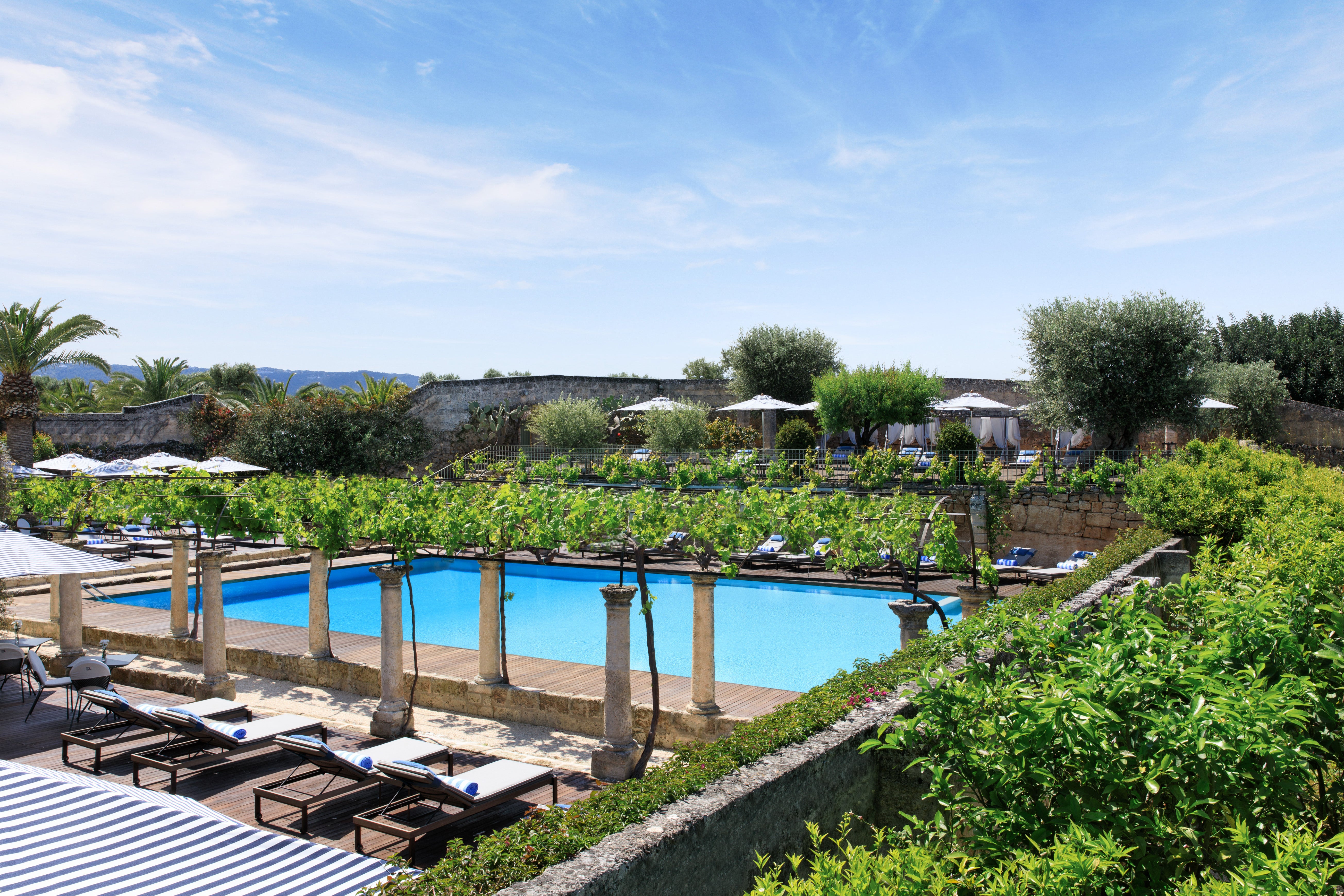 Escape to the country: The pool at Masseria Torre Maizza