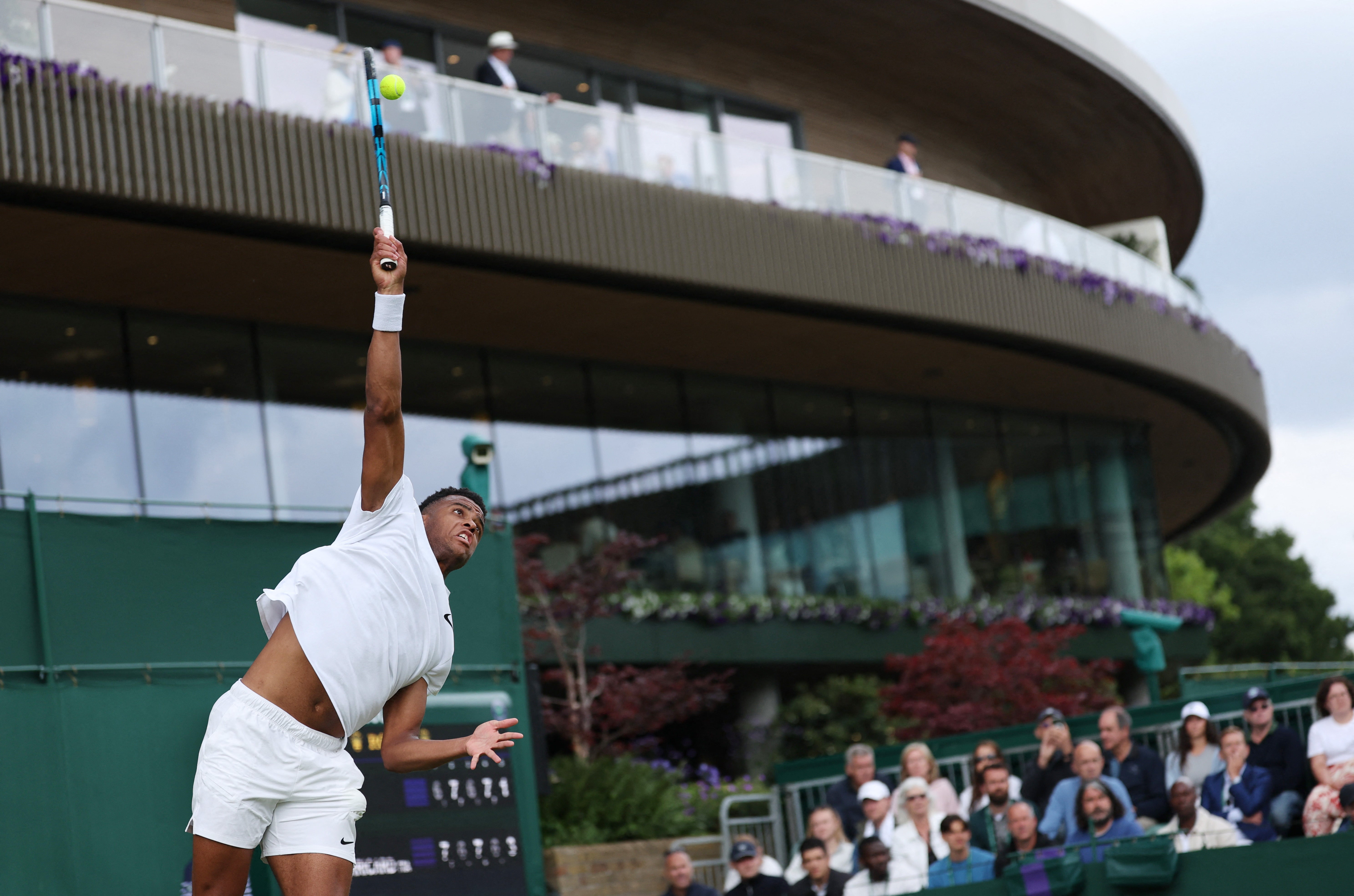 The Frenchman has hit the most aces so far at Wimbledon