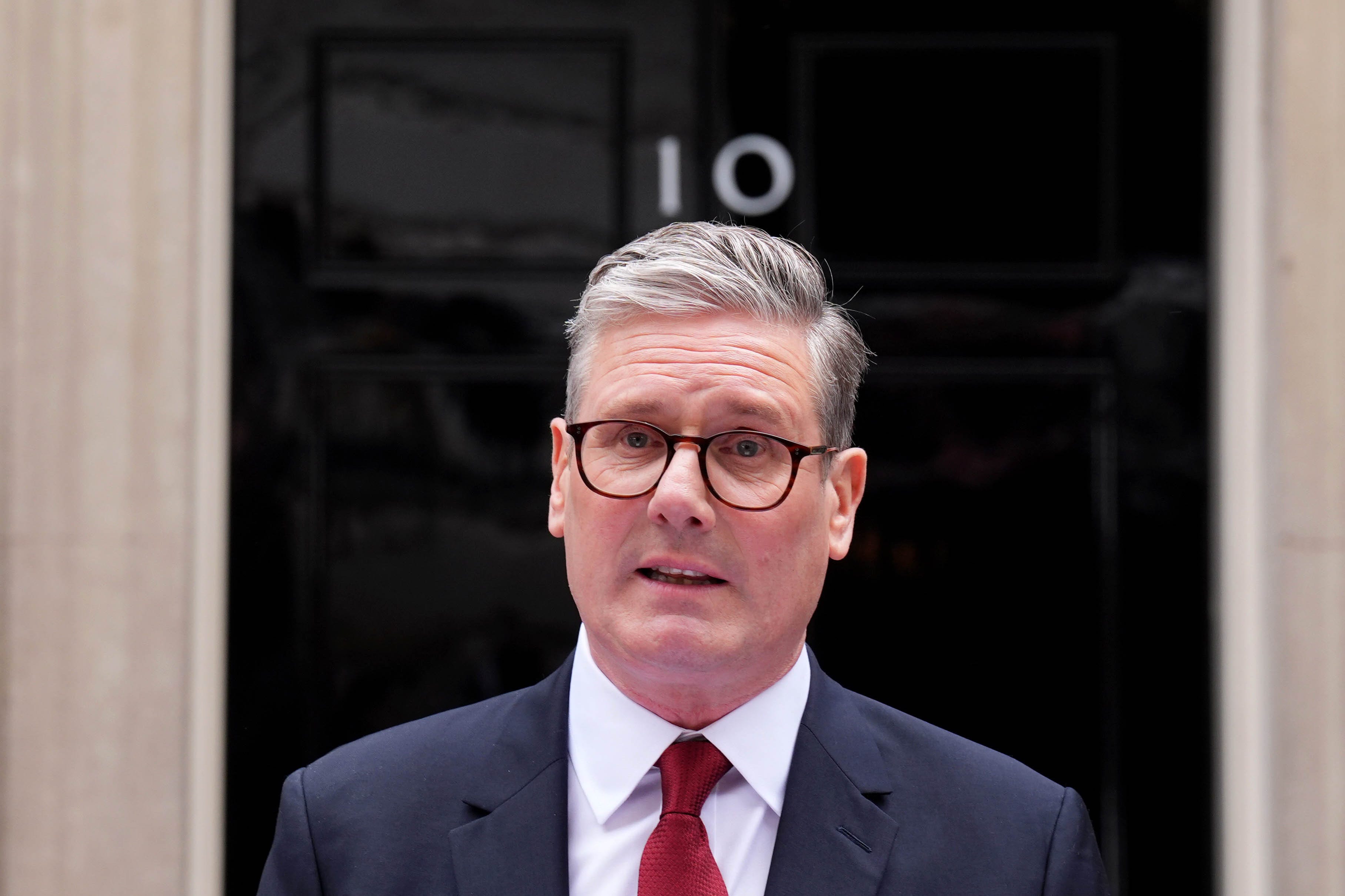 New Prime Minister Sir Keir Starmer speaks outside No 10 Downing Street (James Manning/PA)