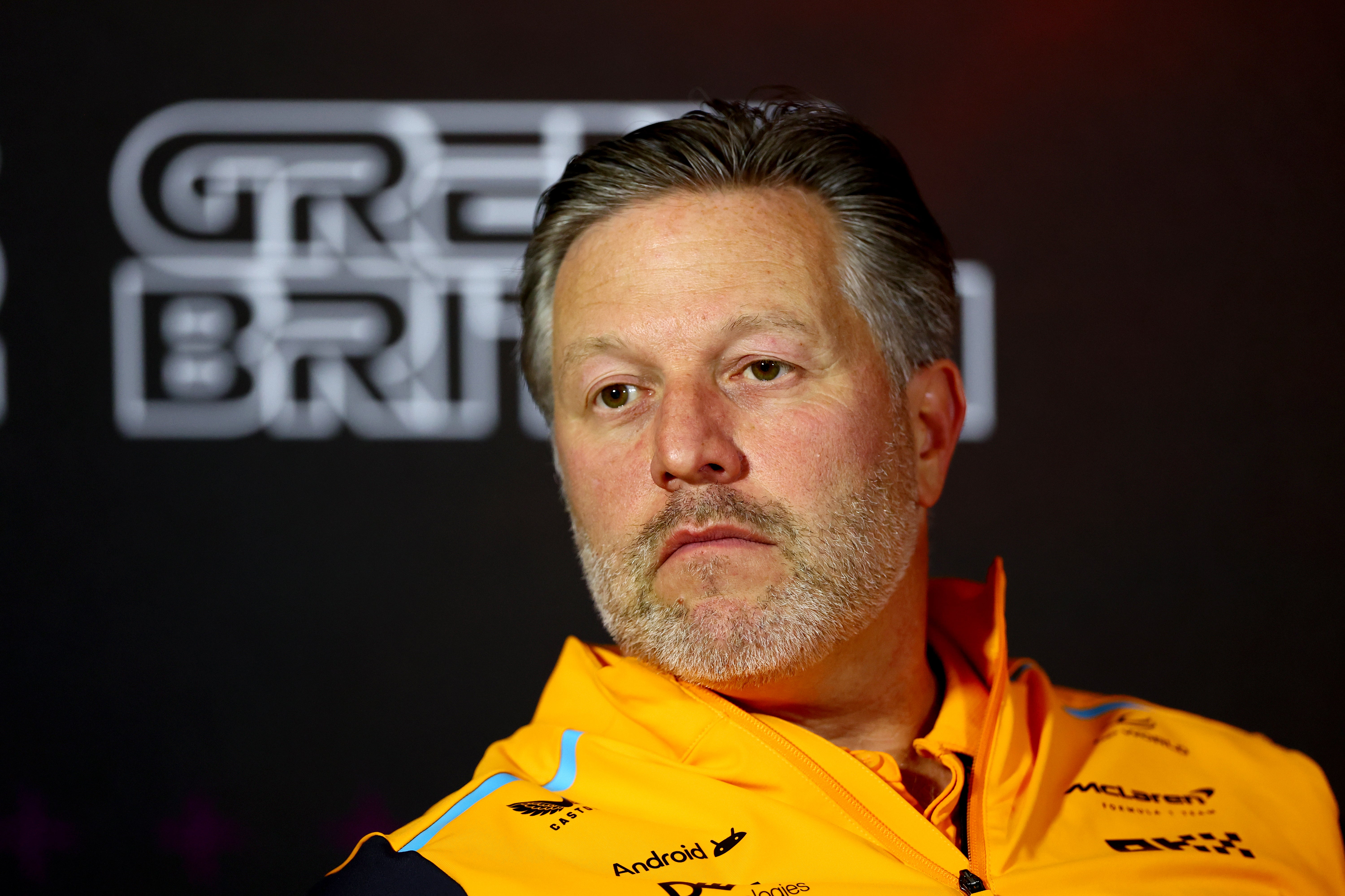 Zak Brown was critical of Red Bull in a press conference on Friday