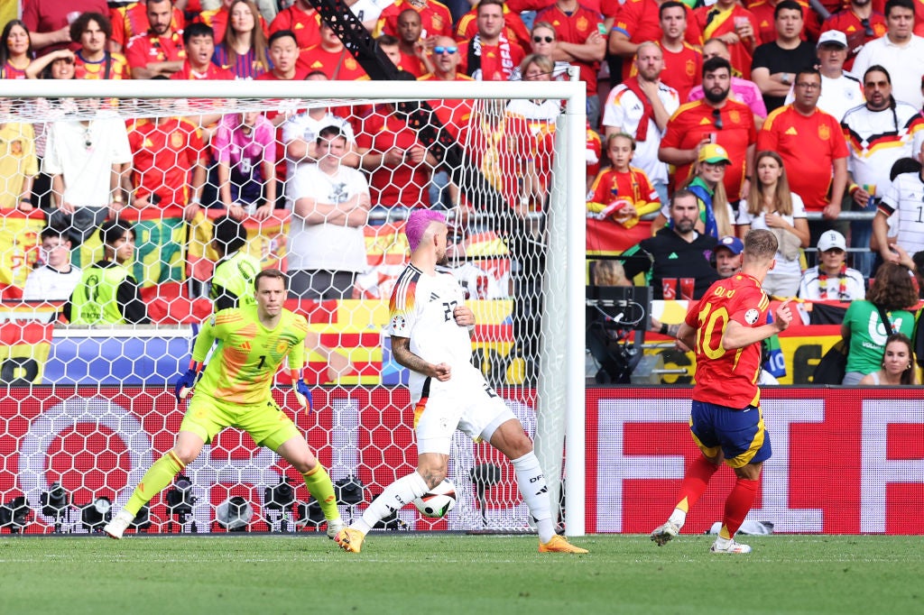 Dani Olmo put in a man-of-the-match performance after coming on early