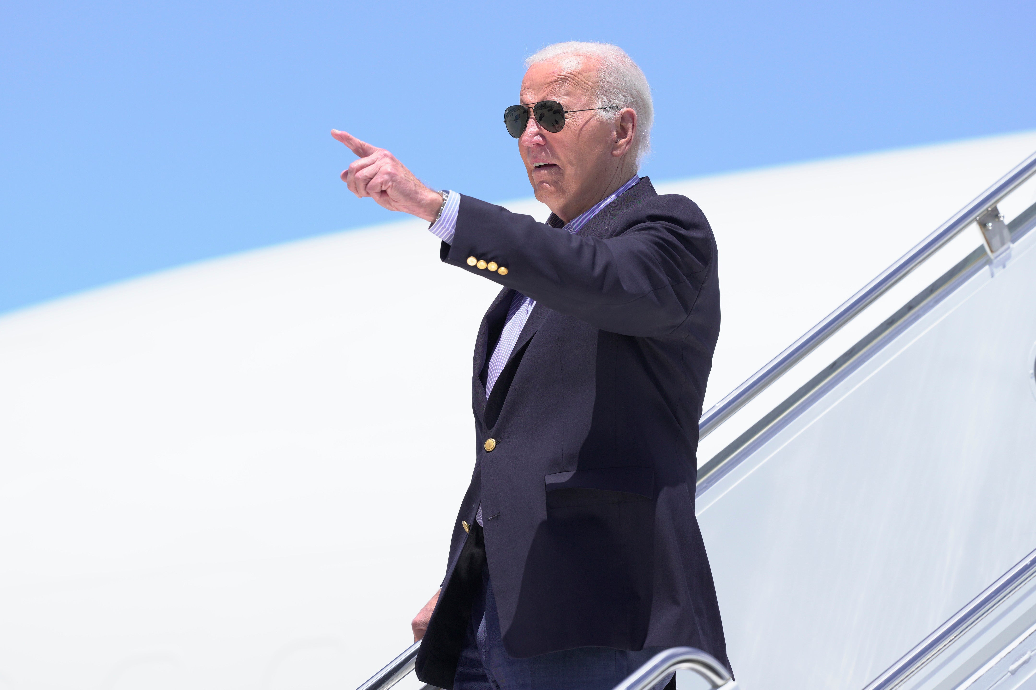 President Joe Biden expressed confidence as he traveled to Wisconsin ahead of a rally and ABC News interview